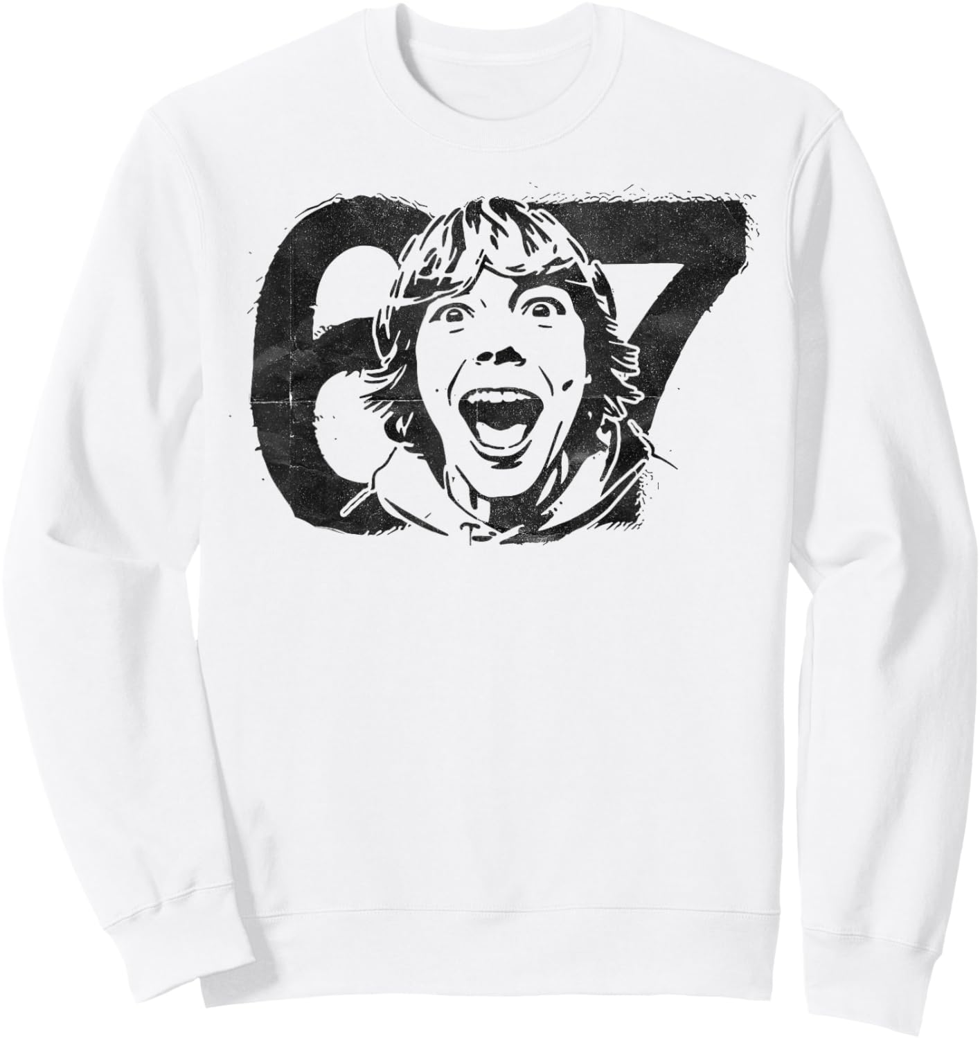 67 Ice Cream Drip Six Seven Gen Slang Alpha Funny Meme Sweatshirt - Sweatshirt | White
