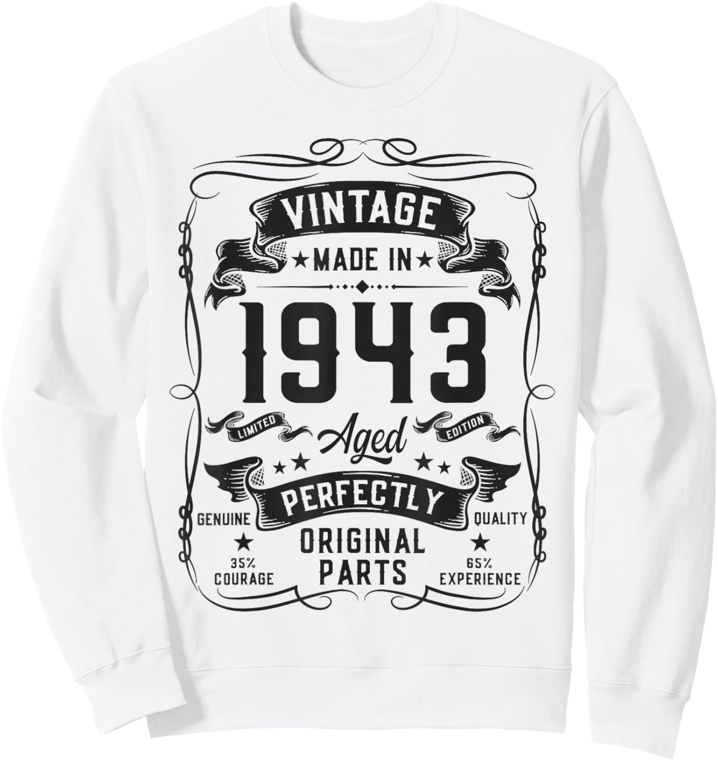 Vintage 1943 83yr 83rd Birthday Gifts 83 Years Old Sweatshirt - Sweatshirt | White