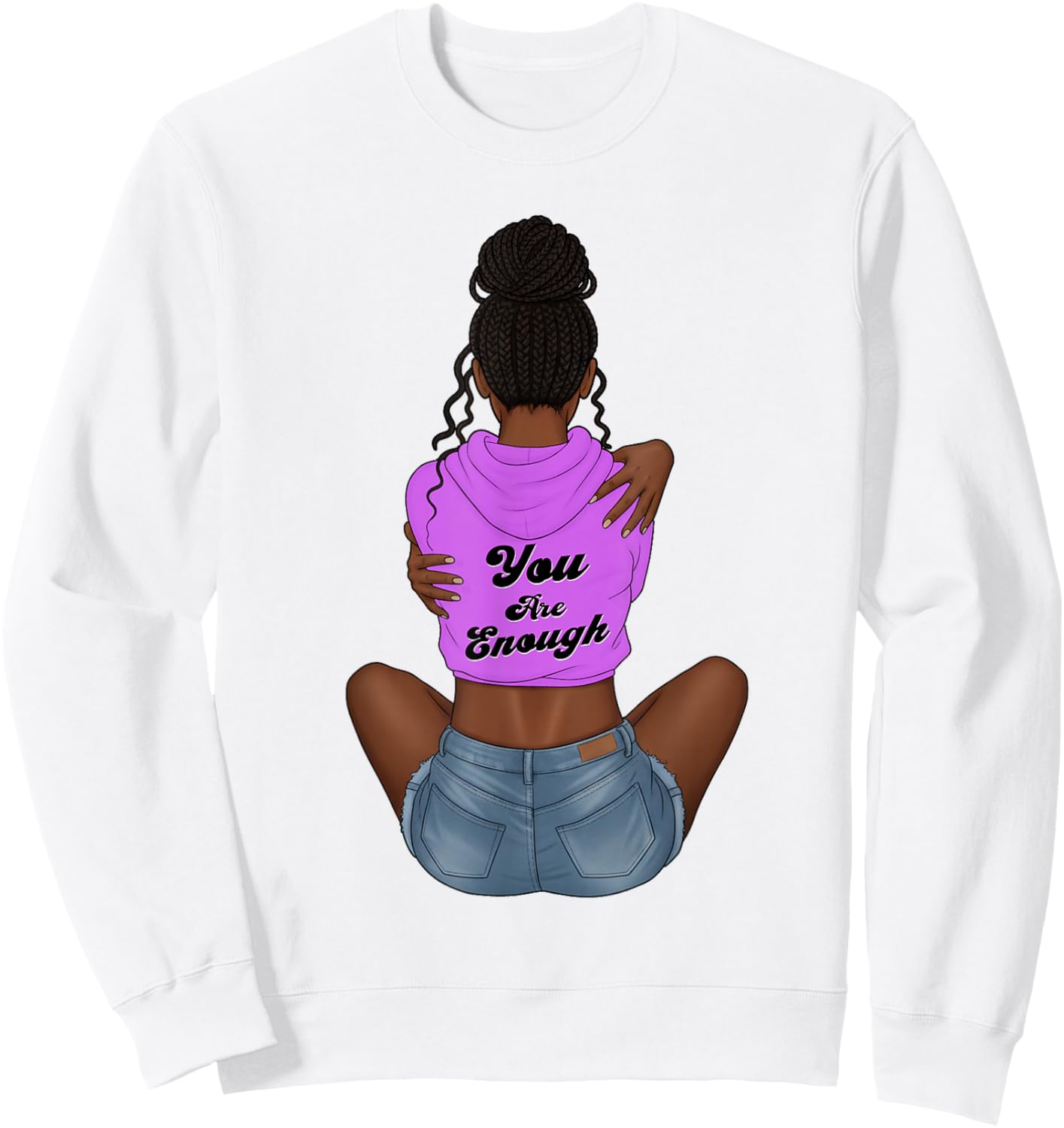 Enough Black History Month Juneteenth African American Sweatshirt - Sweatshirt | White