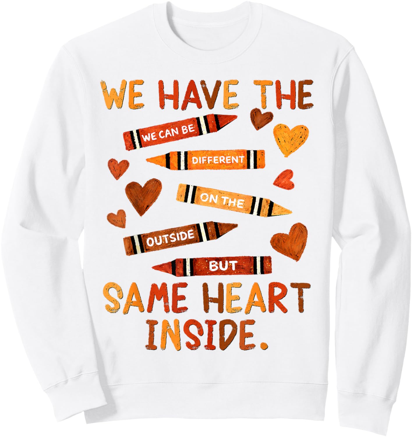 Same Heart Black History Month African American Teacher Kids Sweatshirt - Sweatshirt | White