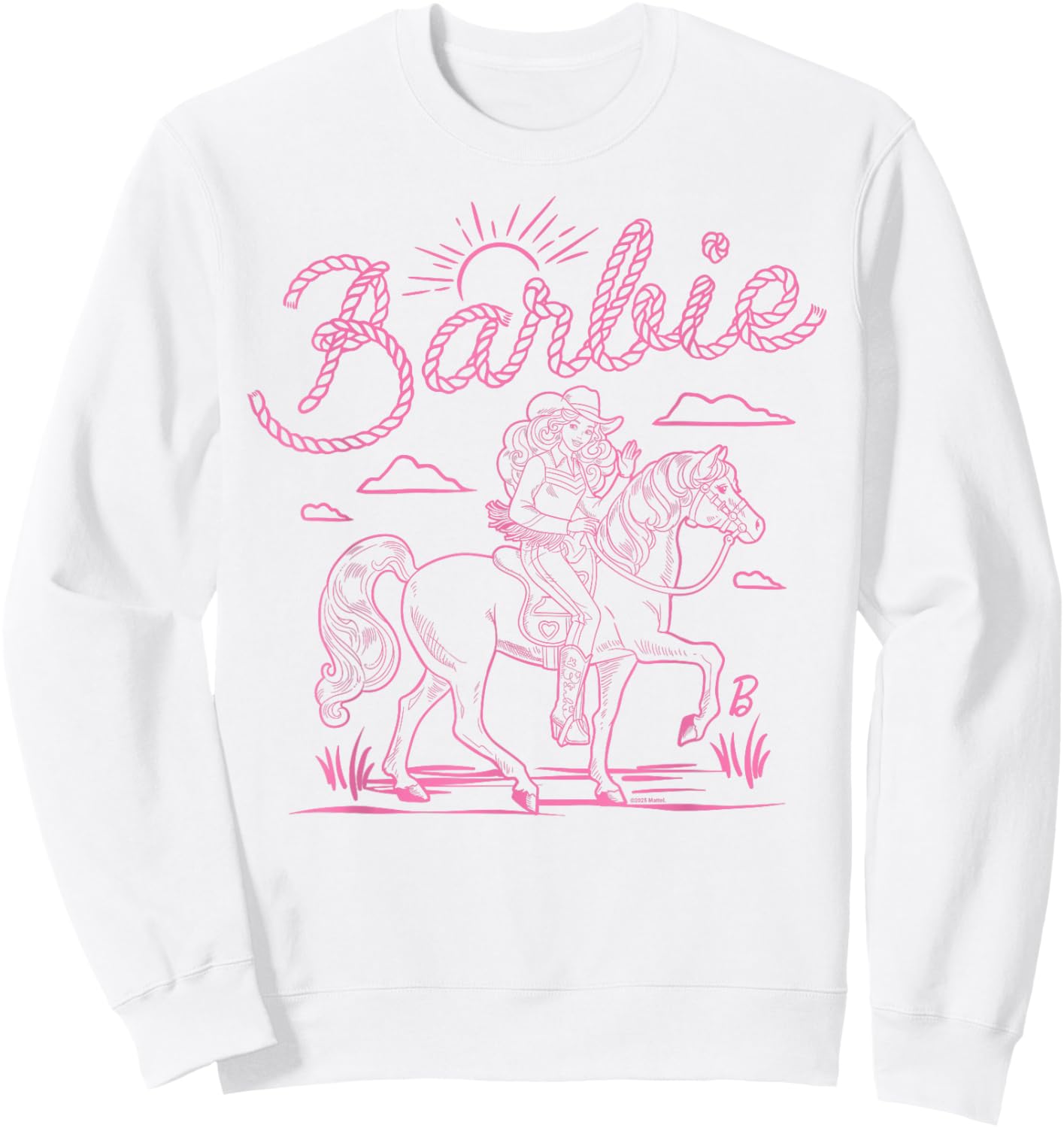 Barbie - Western - Horse Sweatshirt - Sweatshirt | White