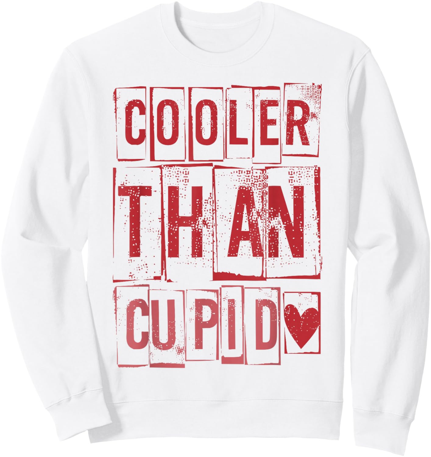Cooler Than Cupid Cute Valentine's Day Kids Boys Girls Sweatshirt - Sweatshirt | White