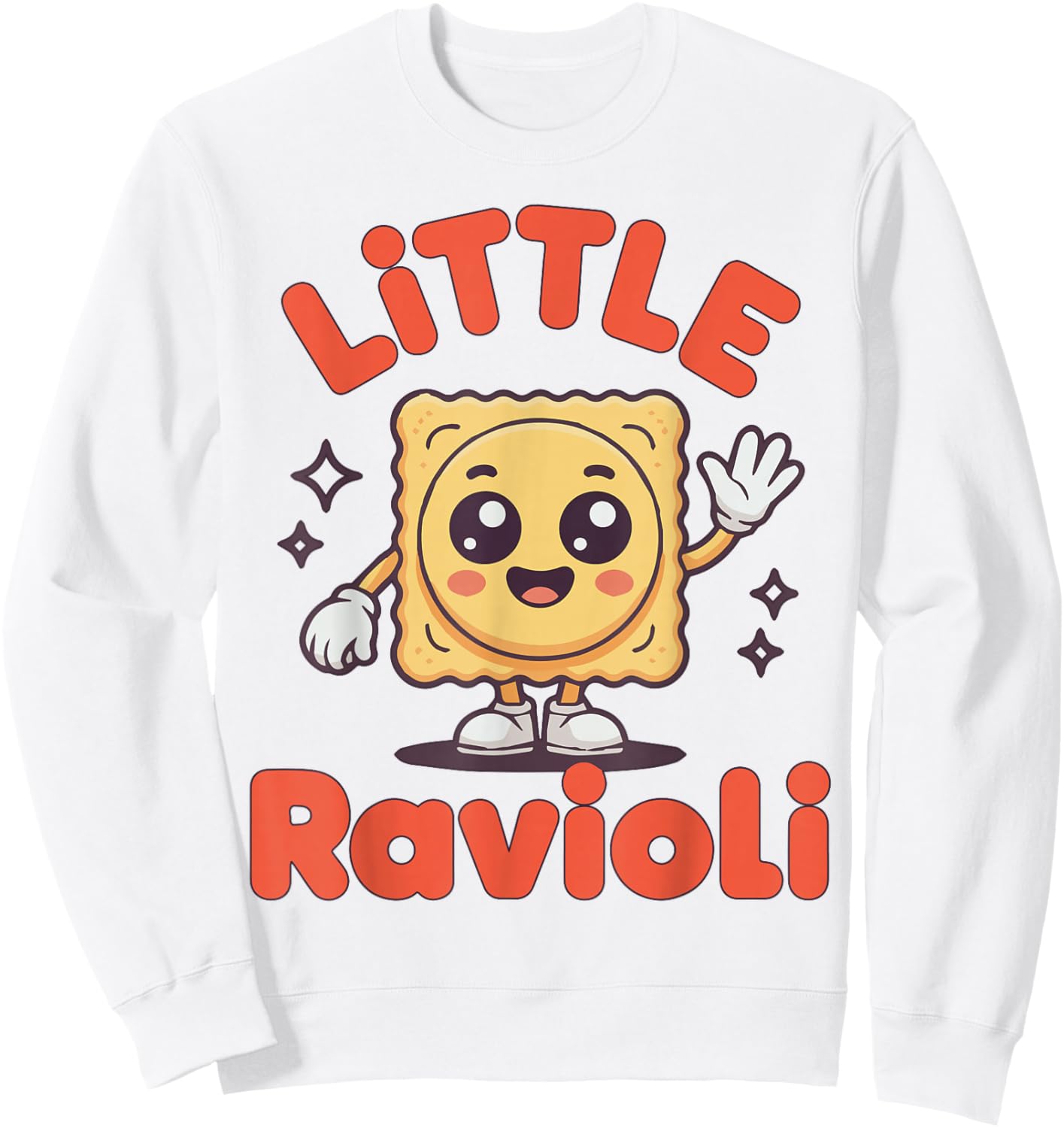 Little Ravioli Funny Italian Food Toddler Italian Italy Kid Sweatshirt - Sweatshirt | White