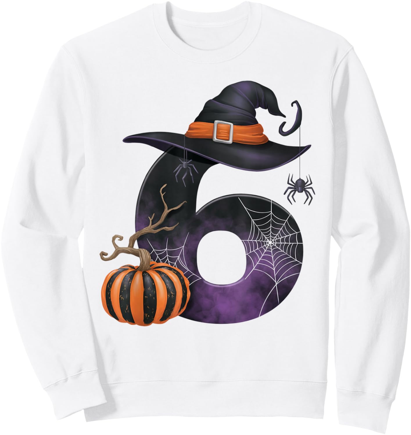 Six Seven Meme 6 7 Funny Halloween Couple Matching Costume Sweatshirt - Sweatshirt | White