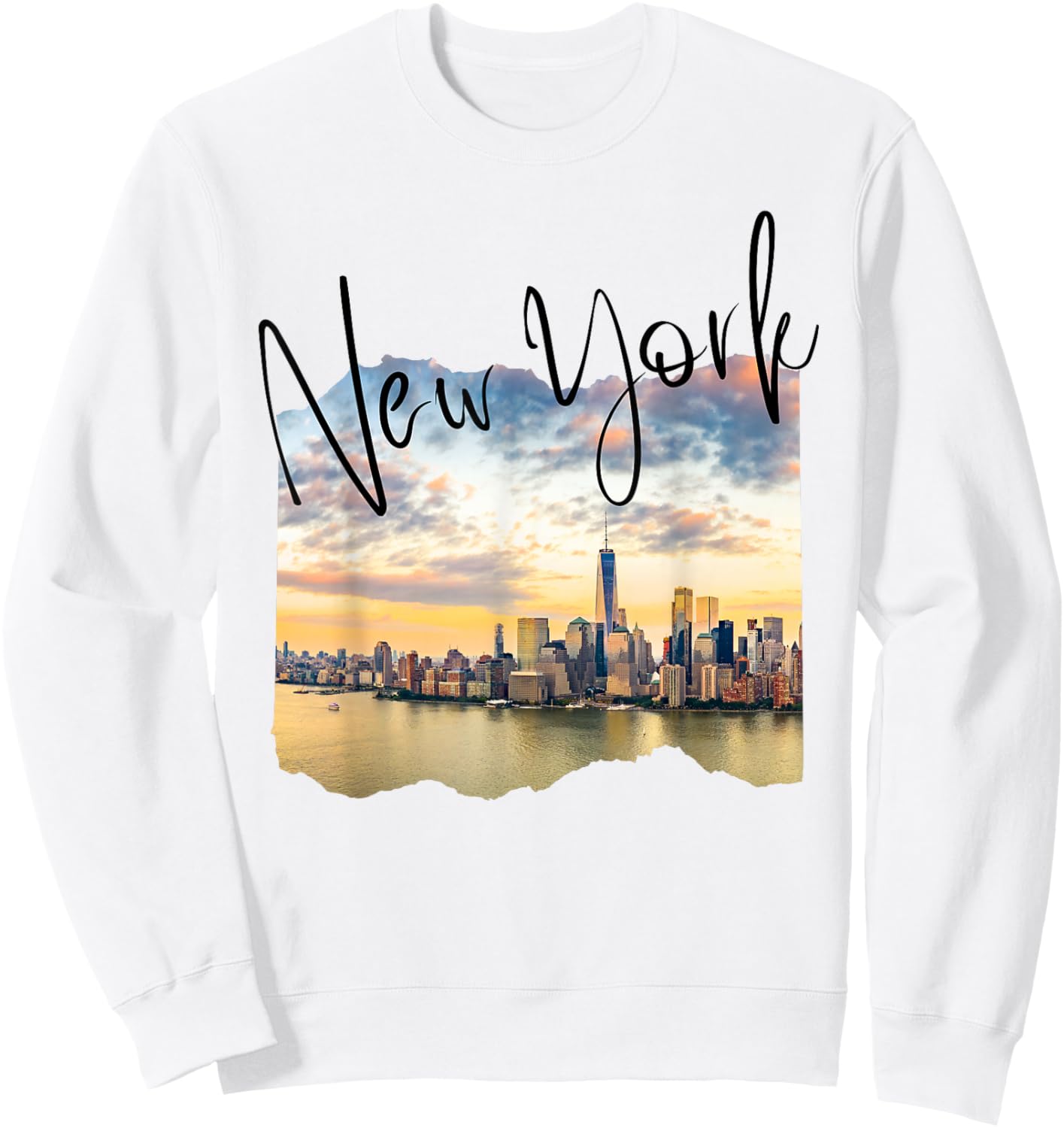 New York Skyline Tourist Souvenir Family Men Women Boys Girl Sweatshirt - Sweatshirt | White