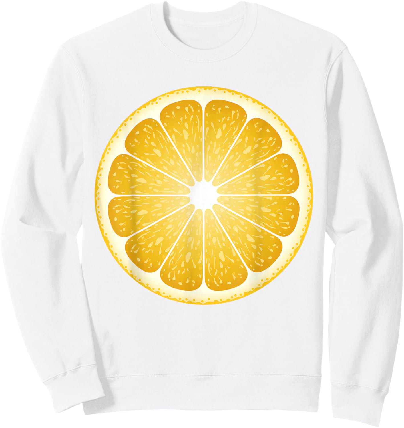 Lemon Slice Costume Halloween Fruit Salad Lover Sweatshirt - Sweatshirt | White