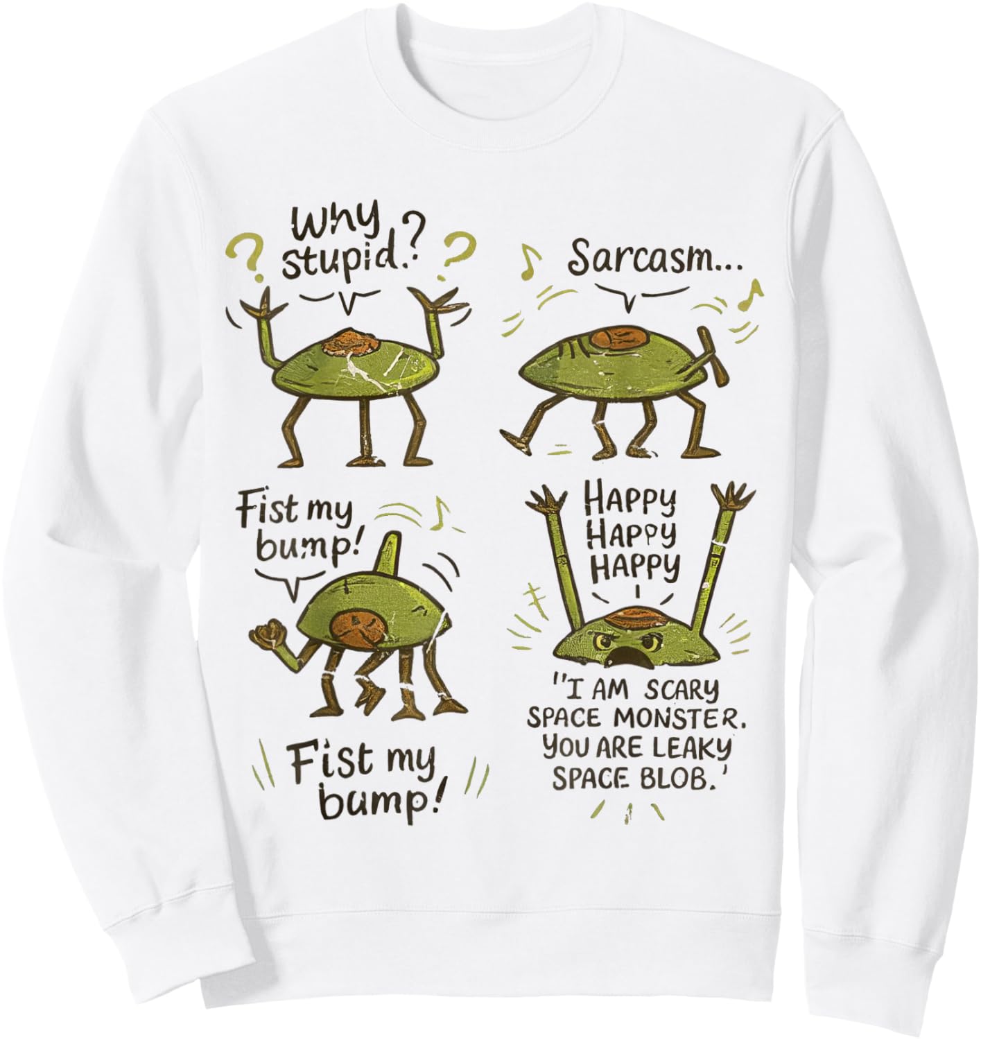 Rocky Project Hail Mary Funny Meme Sweatshirt - Sweatshirt | White