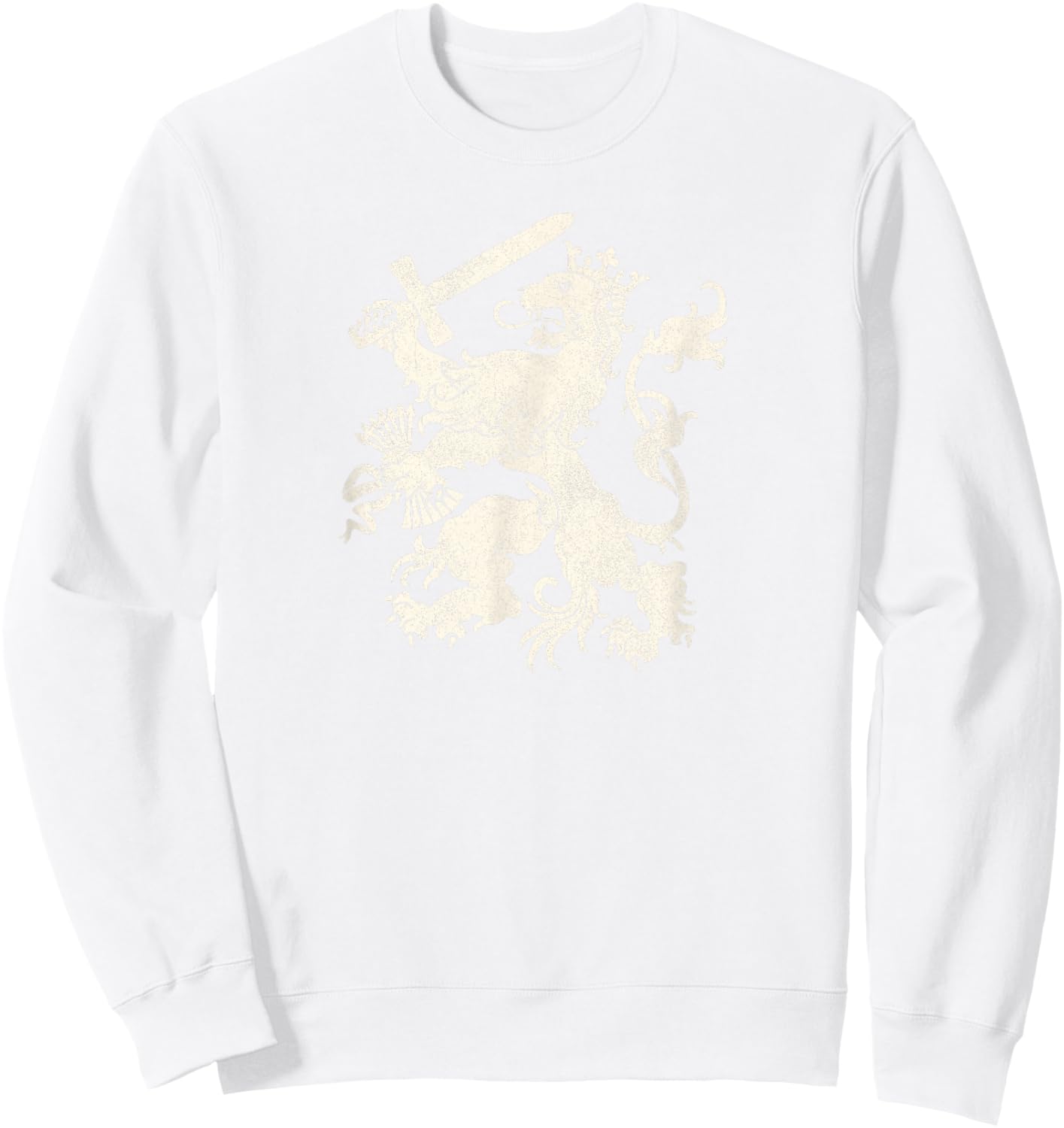 Dutch Lion Netherlands Flag Coat of Arms Sweatshirt - Sweatshirt | White