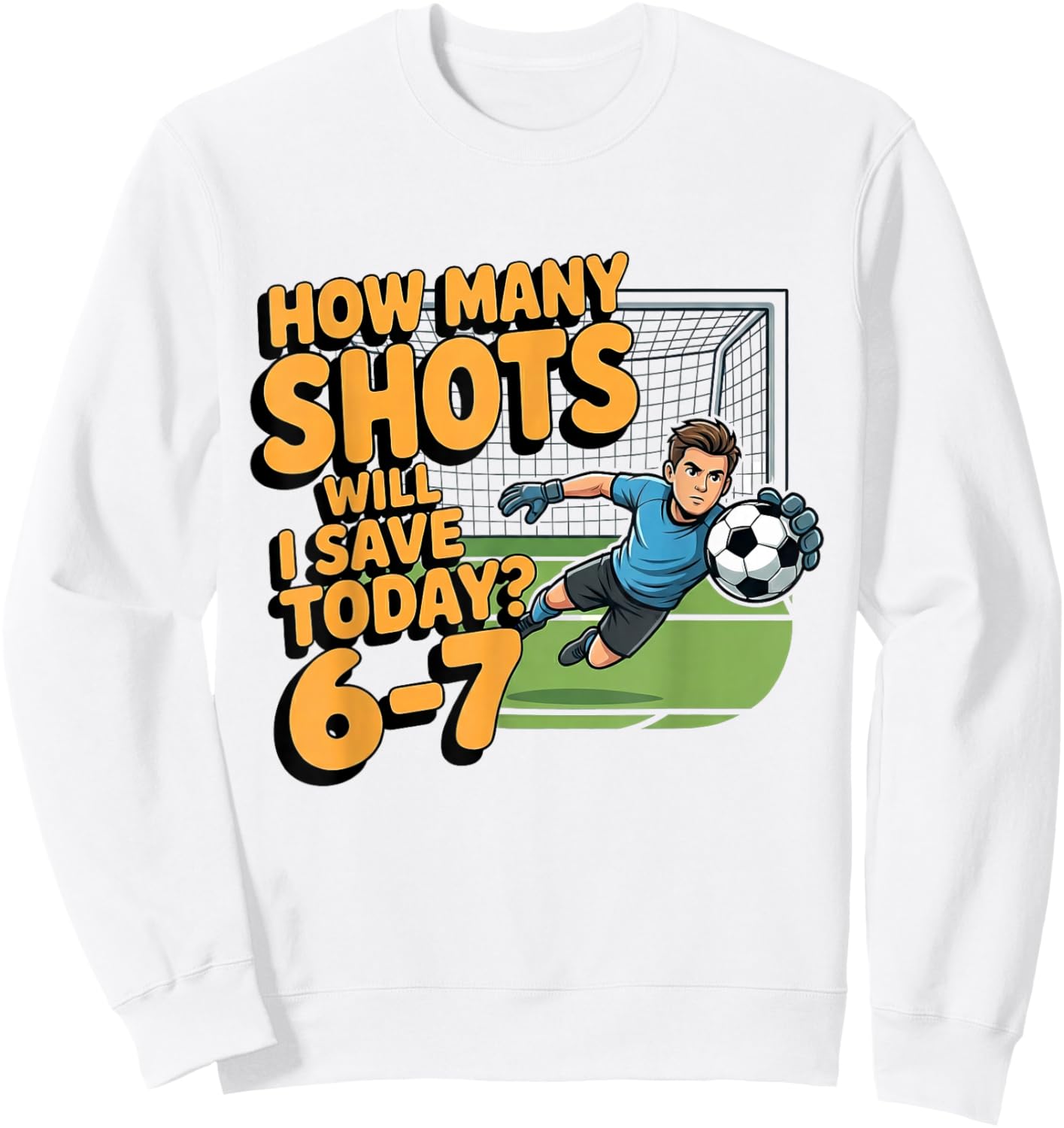 Soccer Drip Number 67 Boys Soccer Player 67 Sweatshirt - Sweatshirt | White