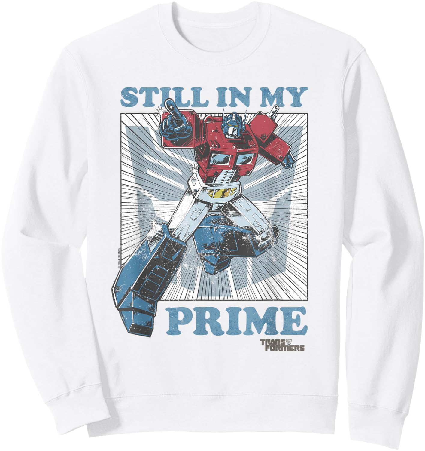 Transformers Dad Still in My Prime Father's Day Sweatshirt - Sweatshirt | White