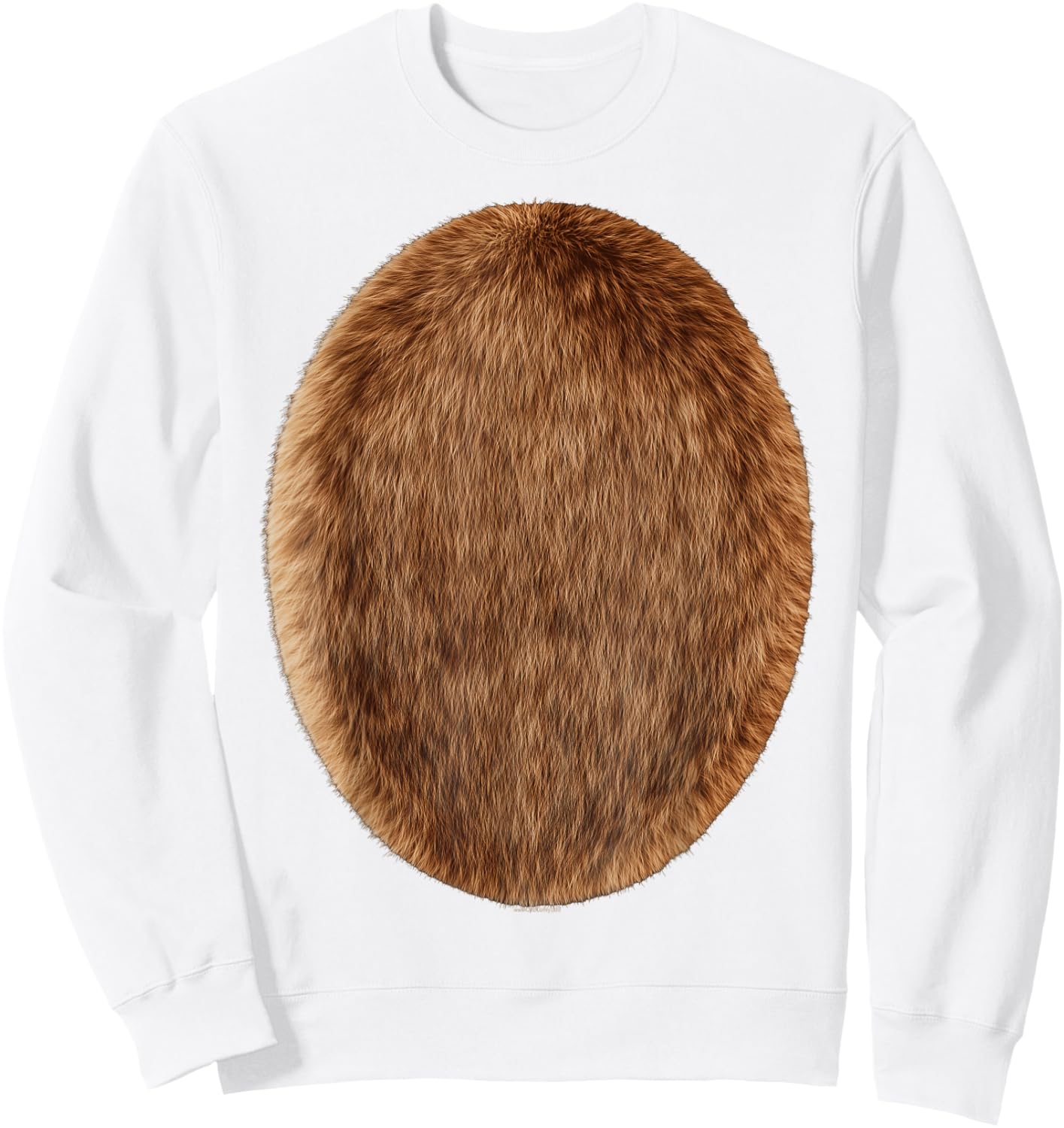 Brown Belly Deer Reindeer Bear Monkey Horse Cosplay Costume Sweatshirt - Sweatshirt | White
