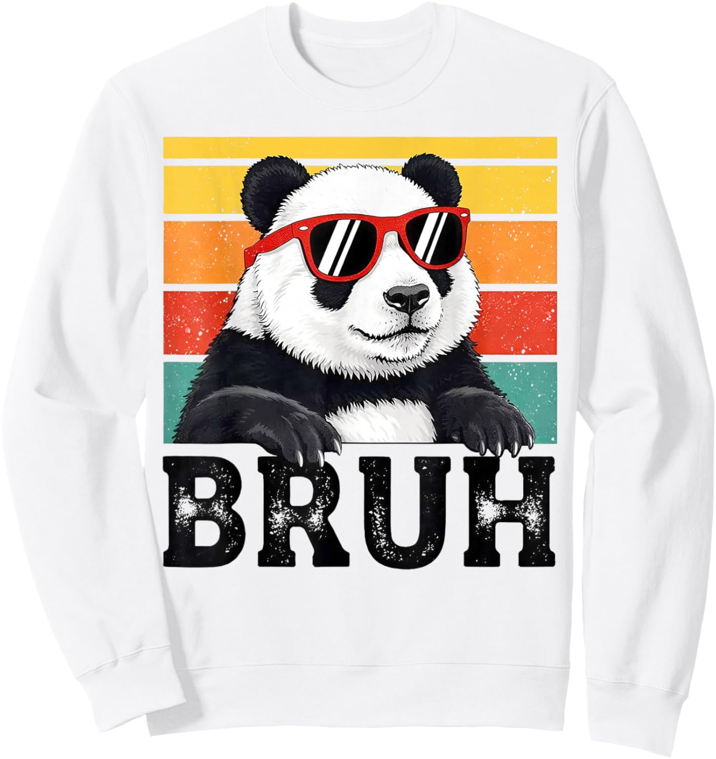 Cool Bruh Panda Men Women Kids Teens Funny Panda Lover Sweatshirt - Sweatshirt | White