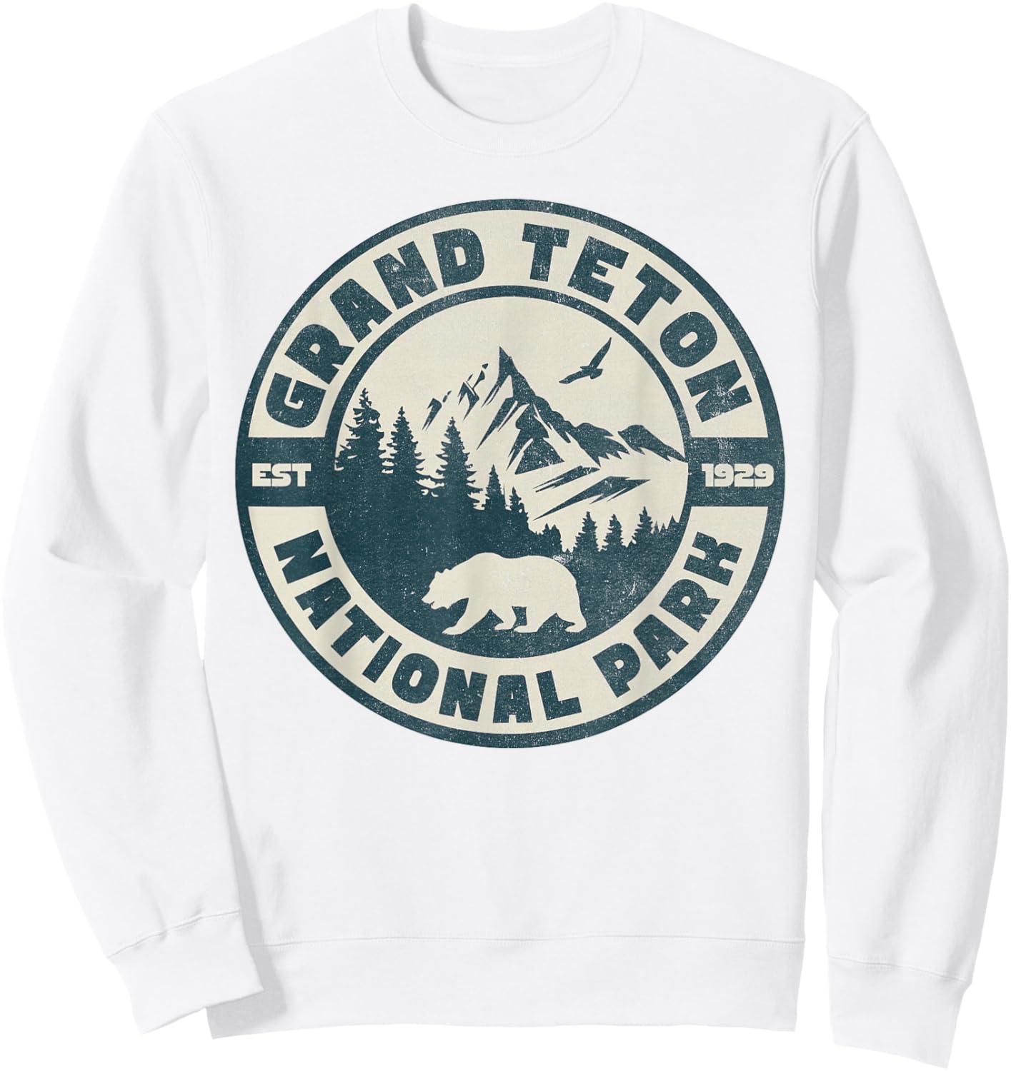 Grand Teton National Park Sweatshirt - Sweatshirt | White