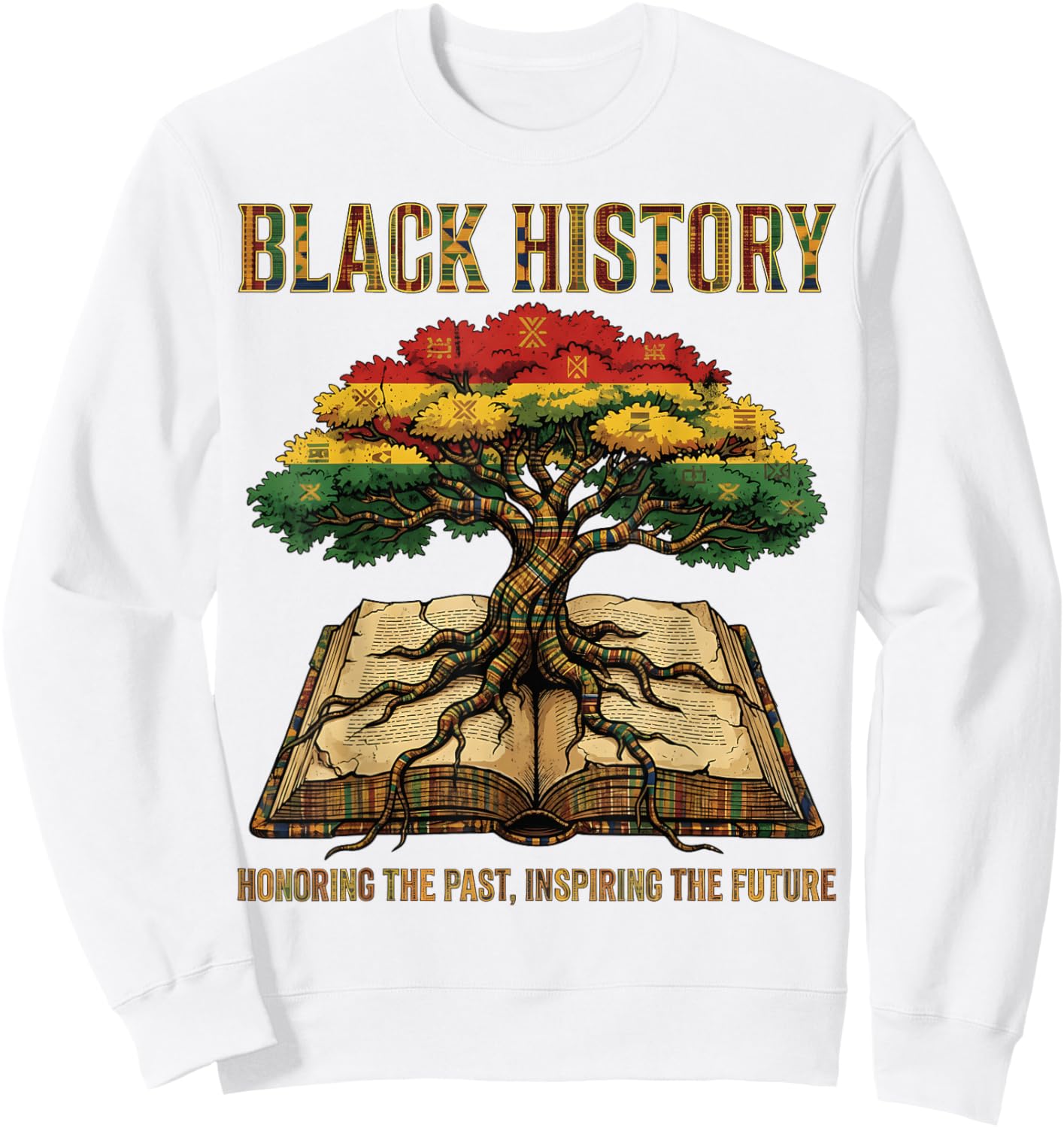 Honoring Past Inspiring Future Black History Month BHM Sweatshirt - Sweatshirt | White