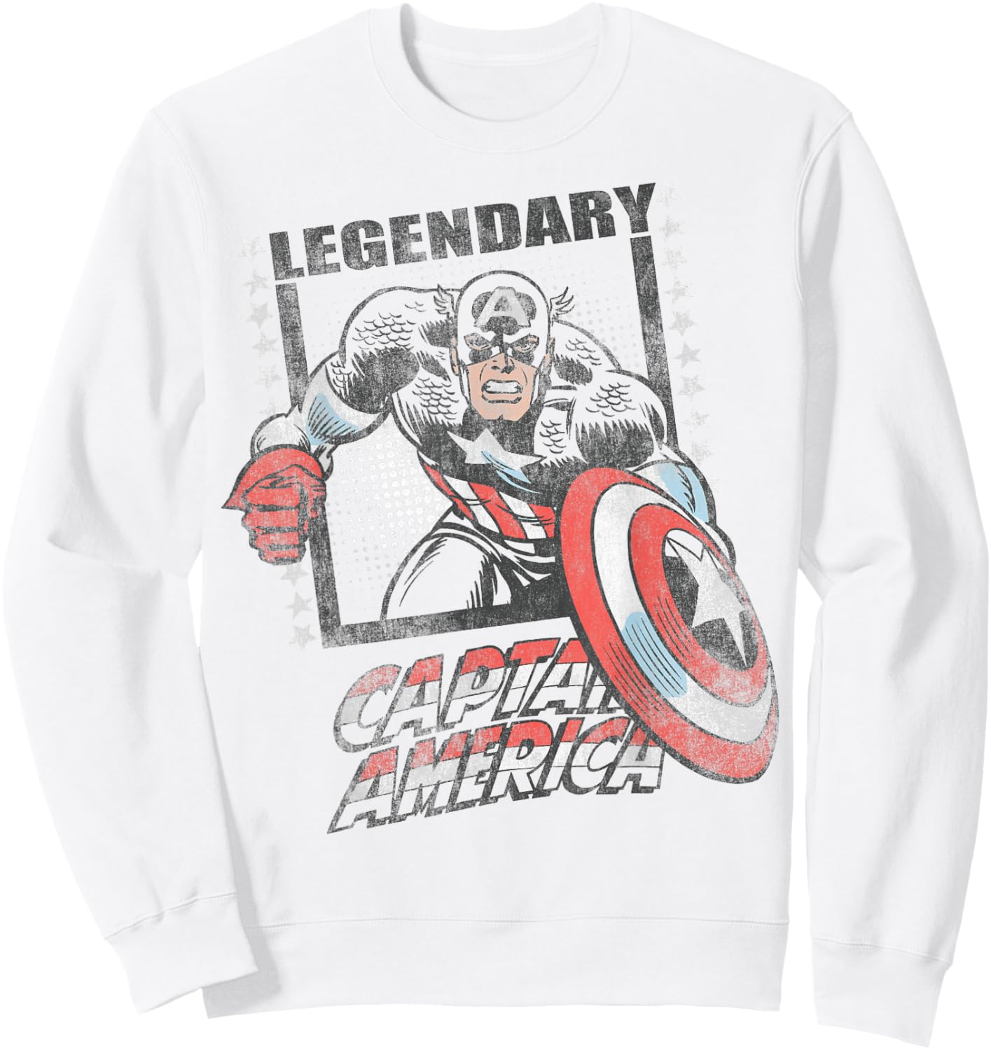 Marvel Captain America: Brave New World Legendary Hero Sweatshirt - Sweatshirt | White