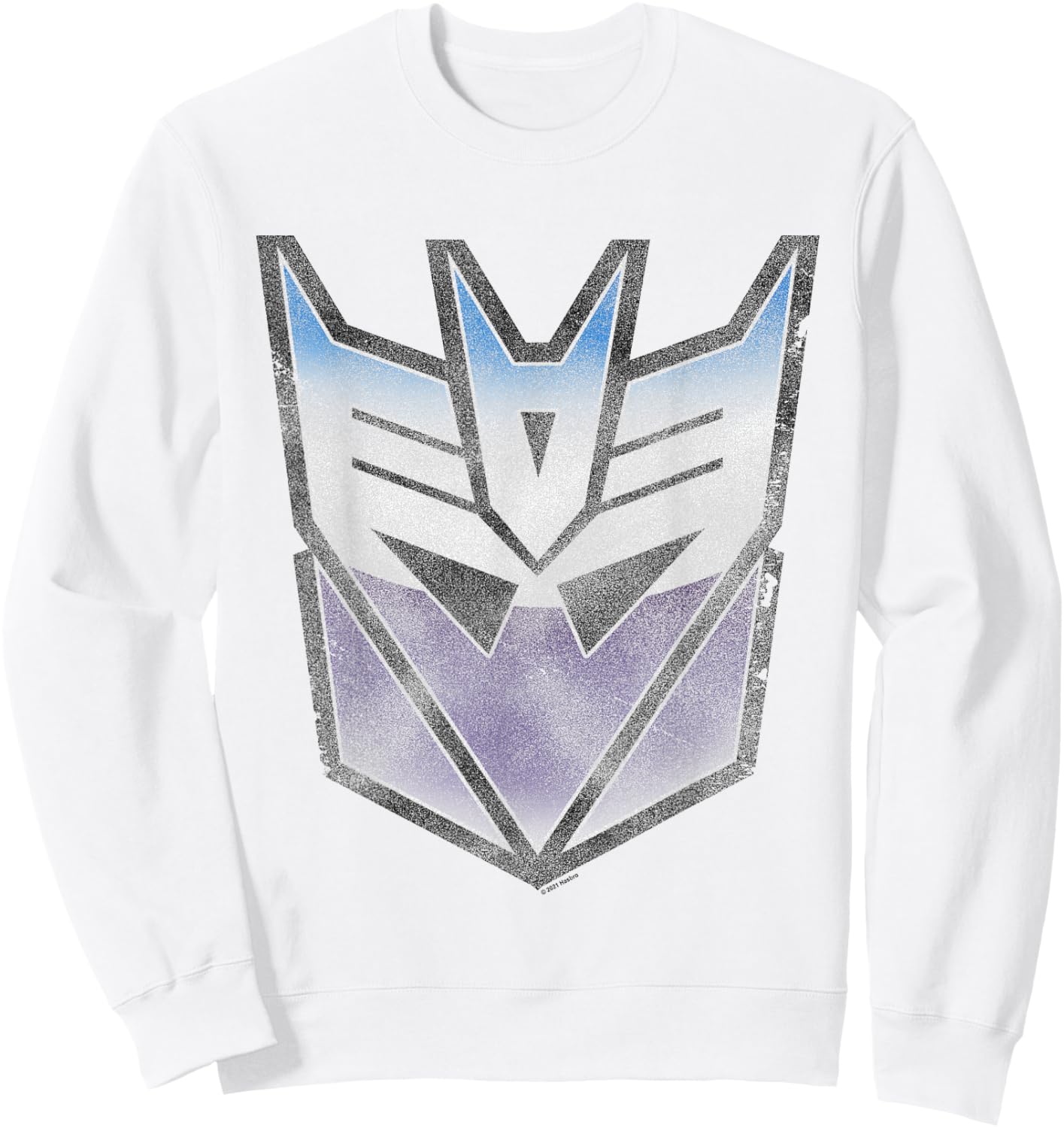 Transformers Distressed Decepticon Sigil Sweatshirt - Sweatshirt | White