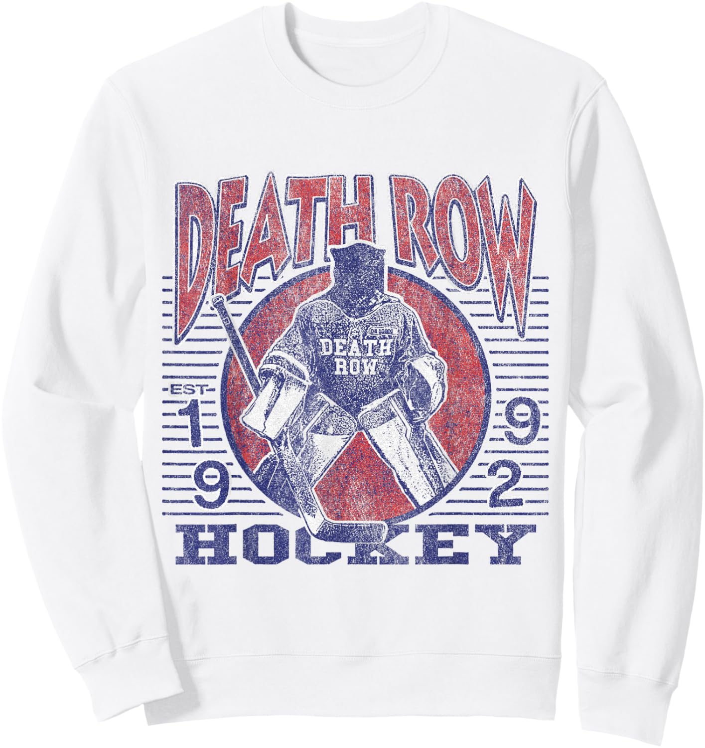 Official Death Row Records Athletics Hockey Sweatshirt - Sweatshirt | White