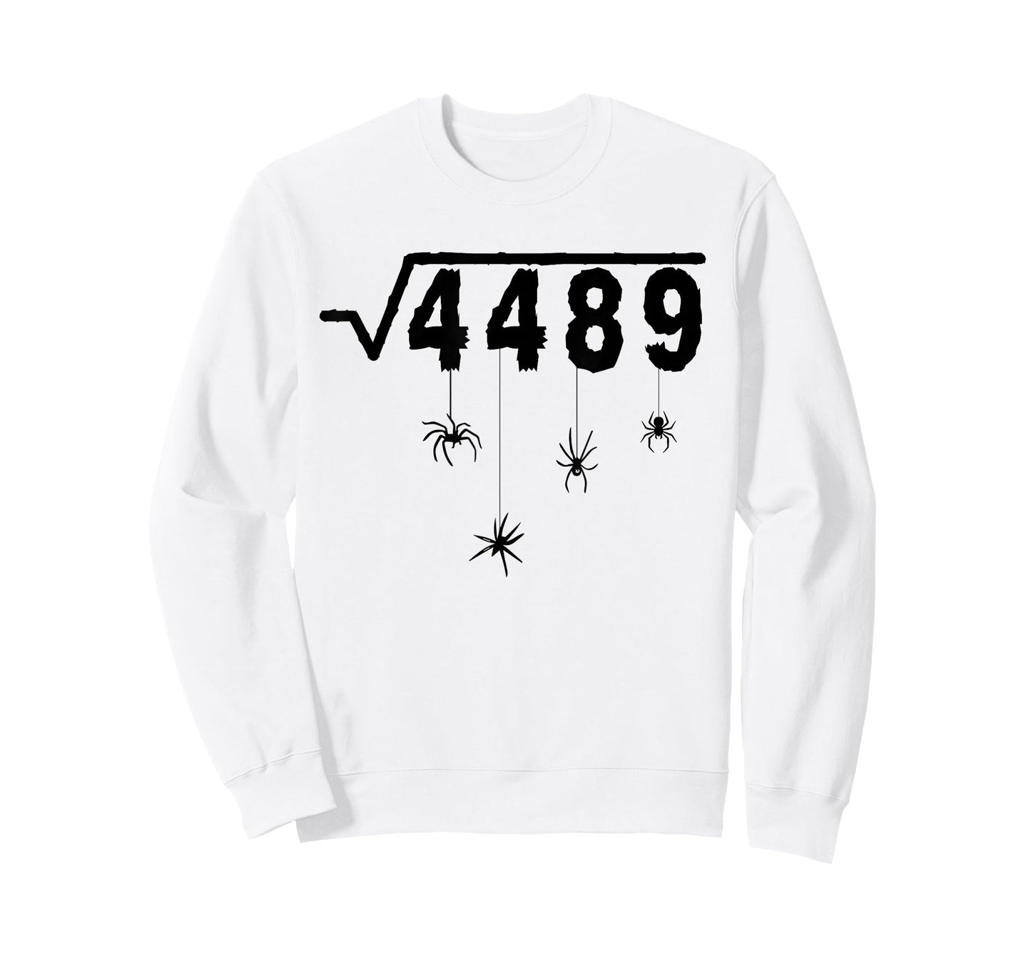 67 Meme Math Teacher 6 7 Halloween Spiders Square Root 4489 T-Shirt