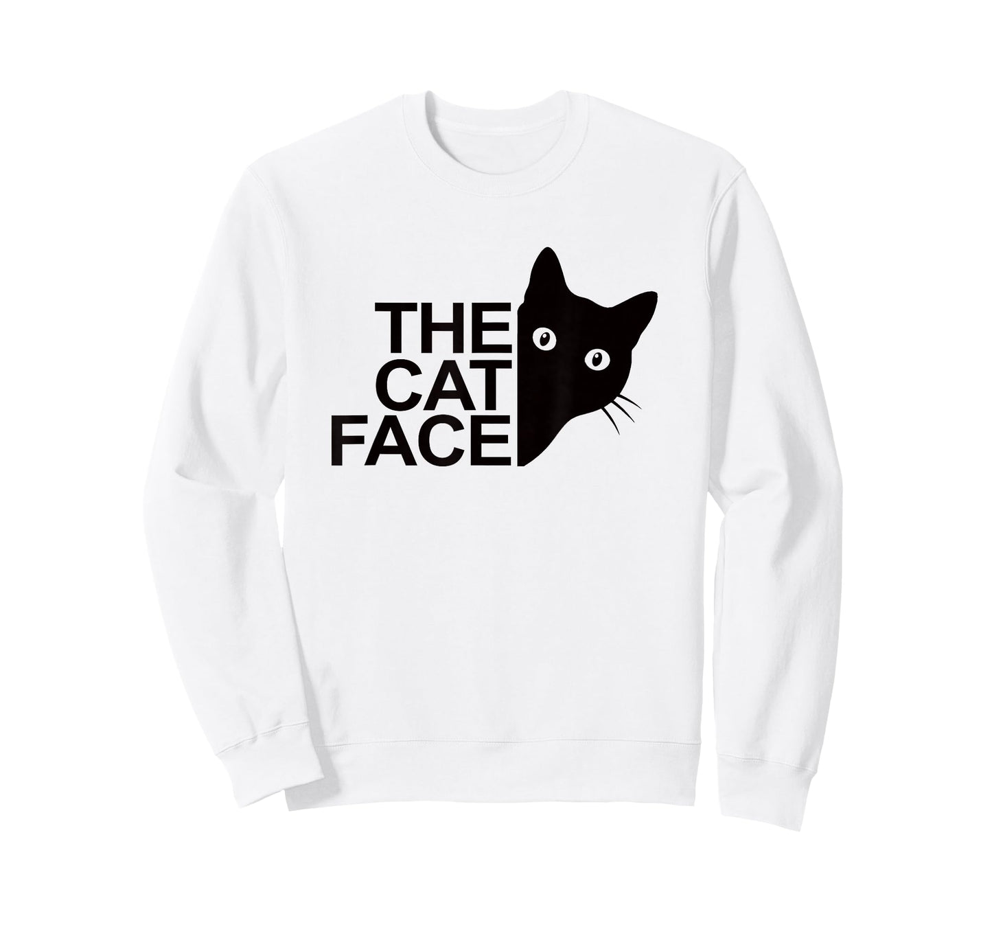 The Cat Face Funny Design Women Men Girl Boy Cute Kitty T-Shirt