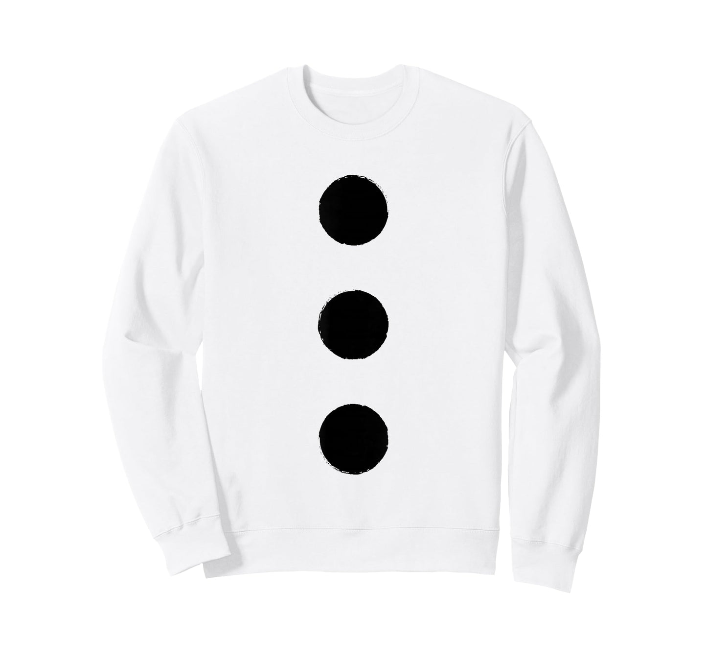 Snowman Costume Apparel Three Black Buttons Christmas Outfit T-Shirt