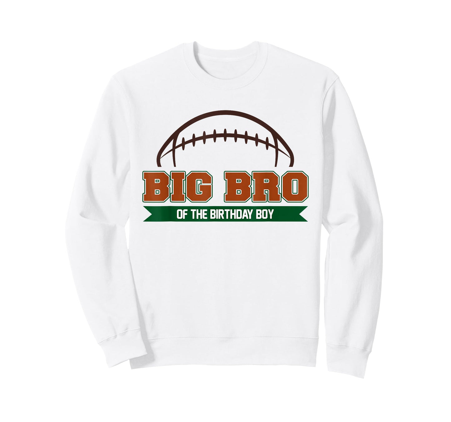 Big Bro of The Birthday Boy Football Party Family Matching T-Shirt