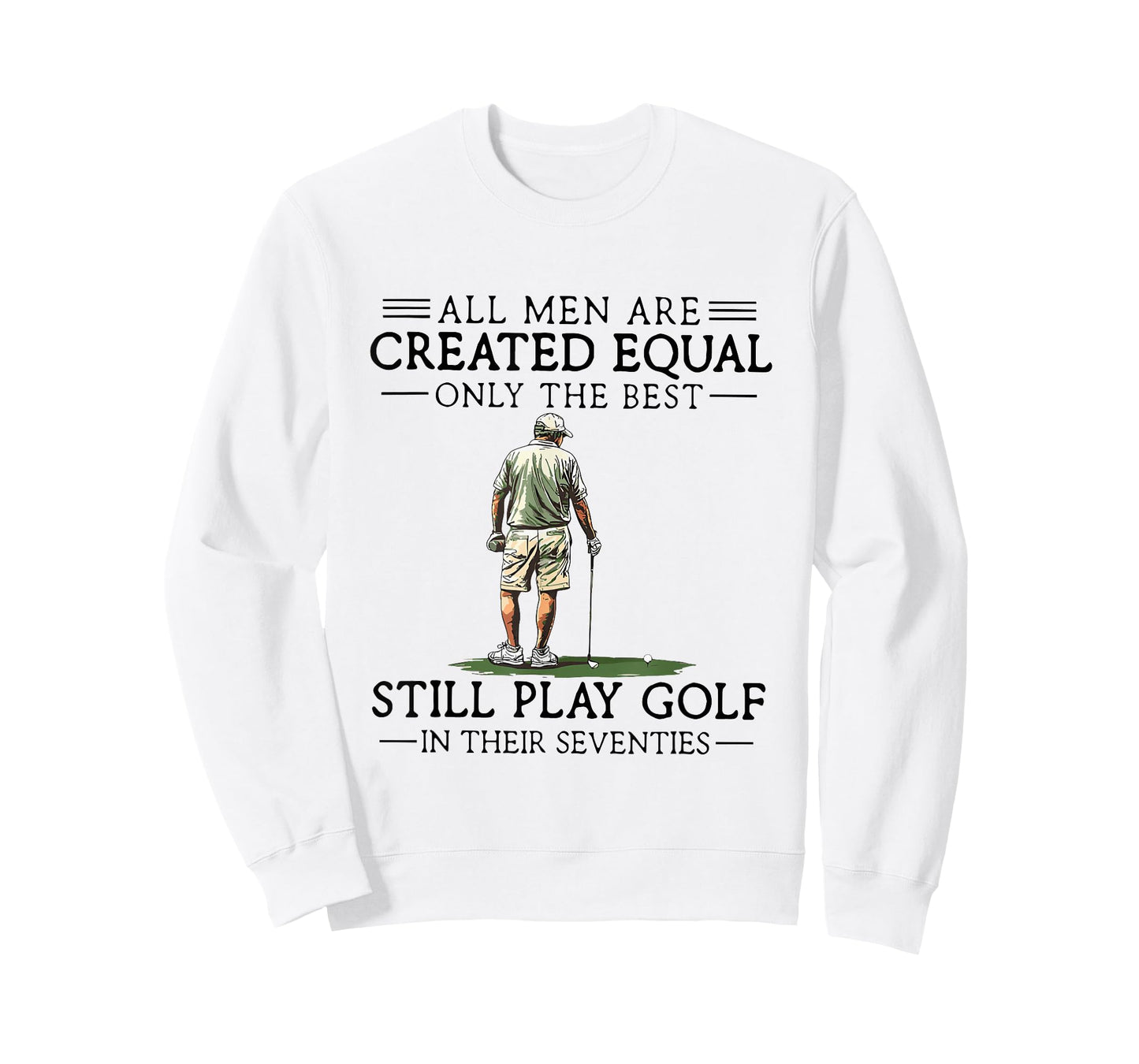 Best Men Play Golf Seventies Funny Golfer Golfing T-Shirt