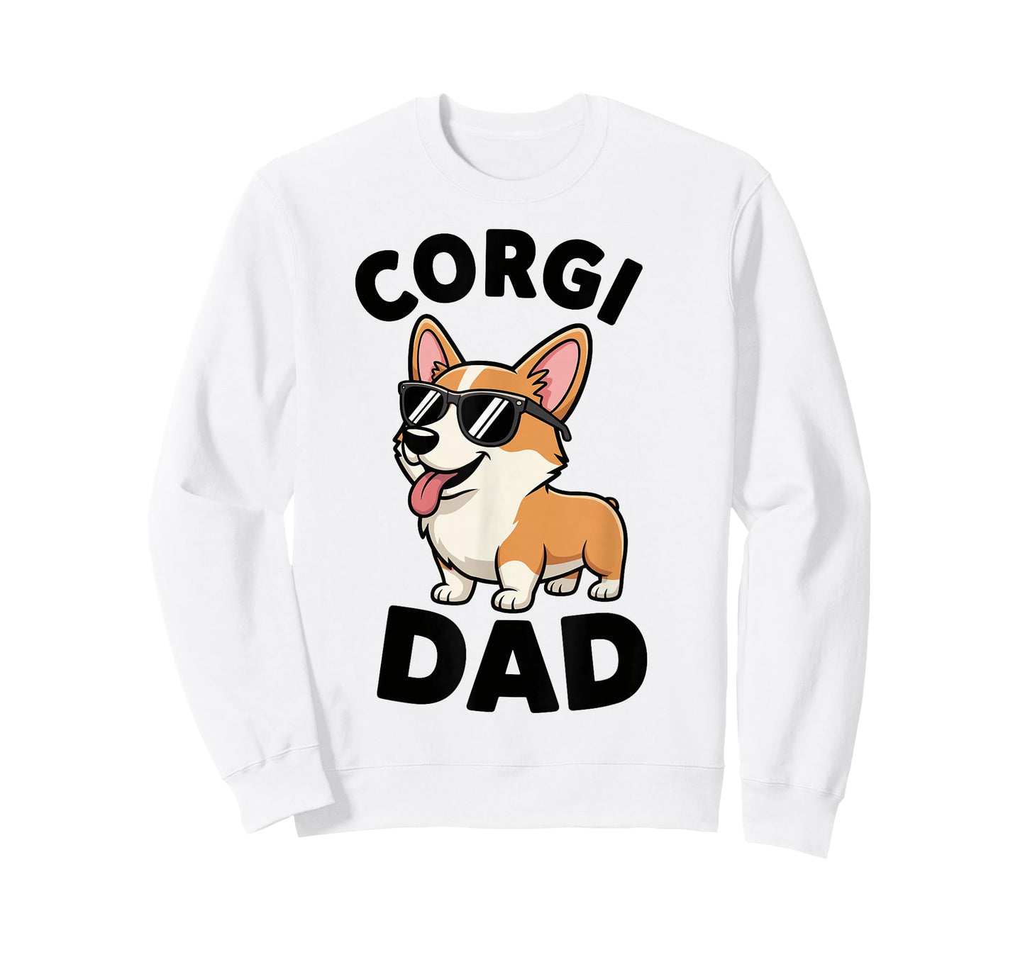Funny Corgi Dad Corgi Welsh Corgi Fathers Day T-Shirt