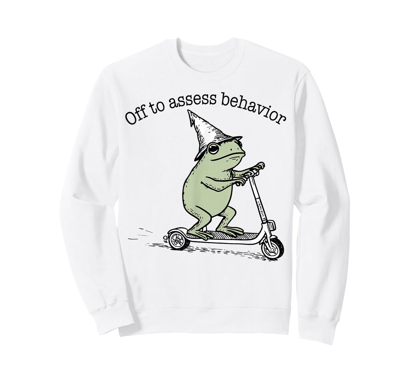 Off to Assess Behavior Analyst Funny Frog Scooter ABA T-Shirt