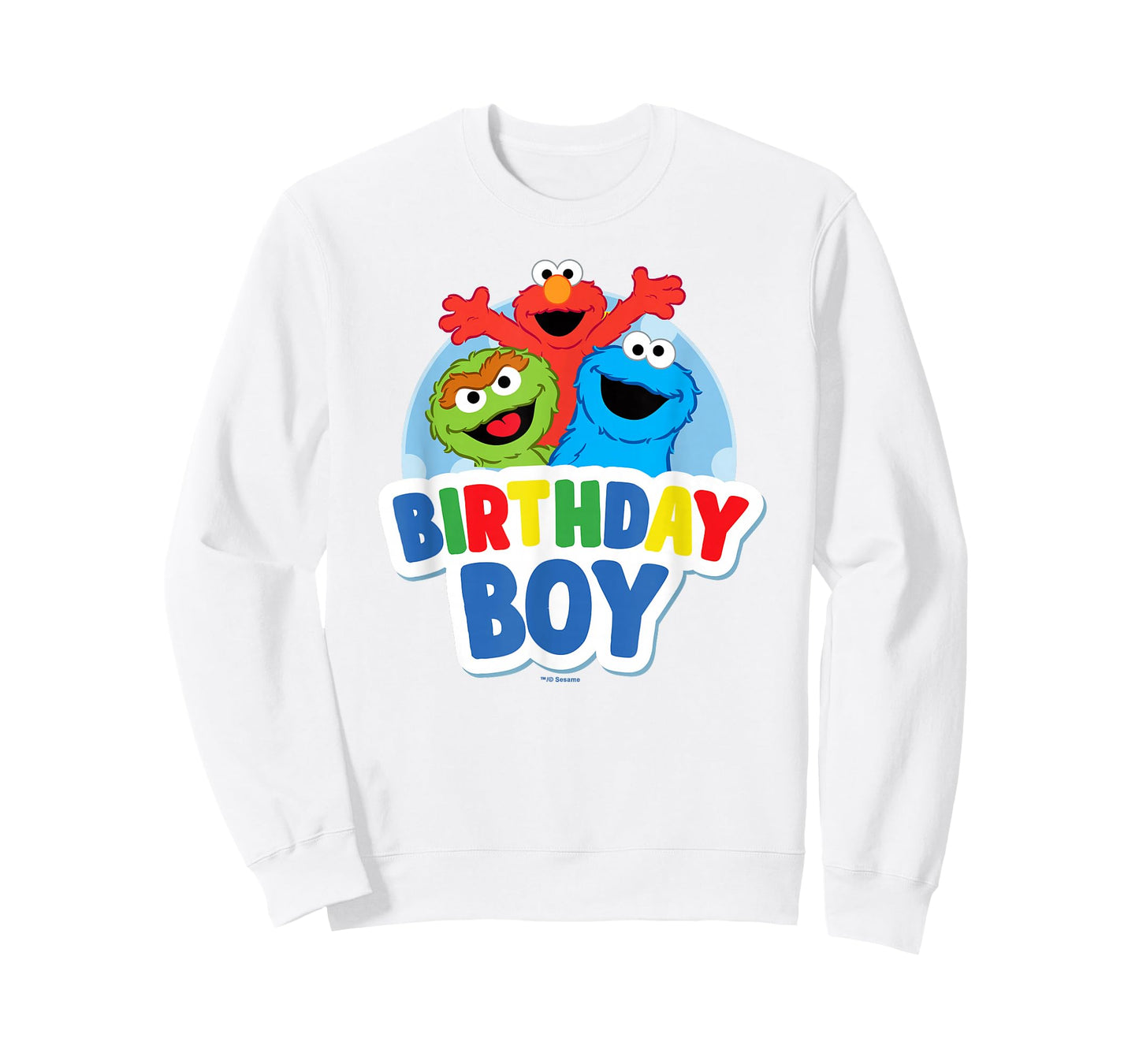 Sesame Street Elmo Oscar Cookie Monster Birthday Boy T-Shirt