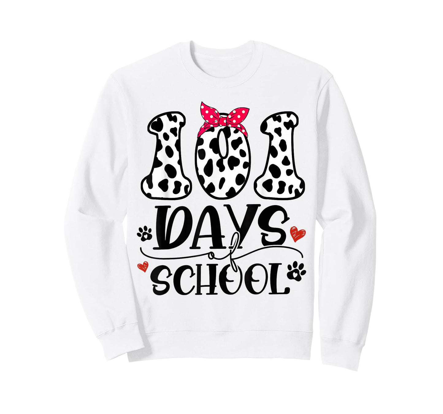 Cute Dog Happy 101 Days School Teacher Student 100 Days T-Shirt