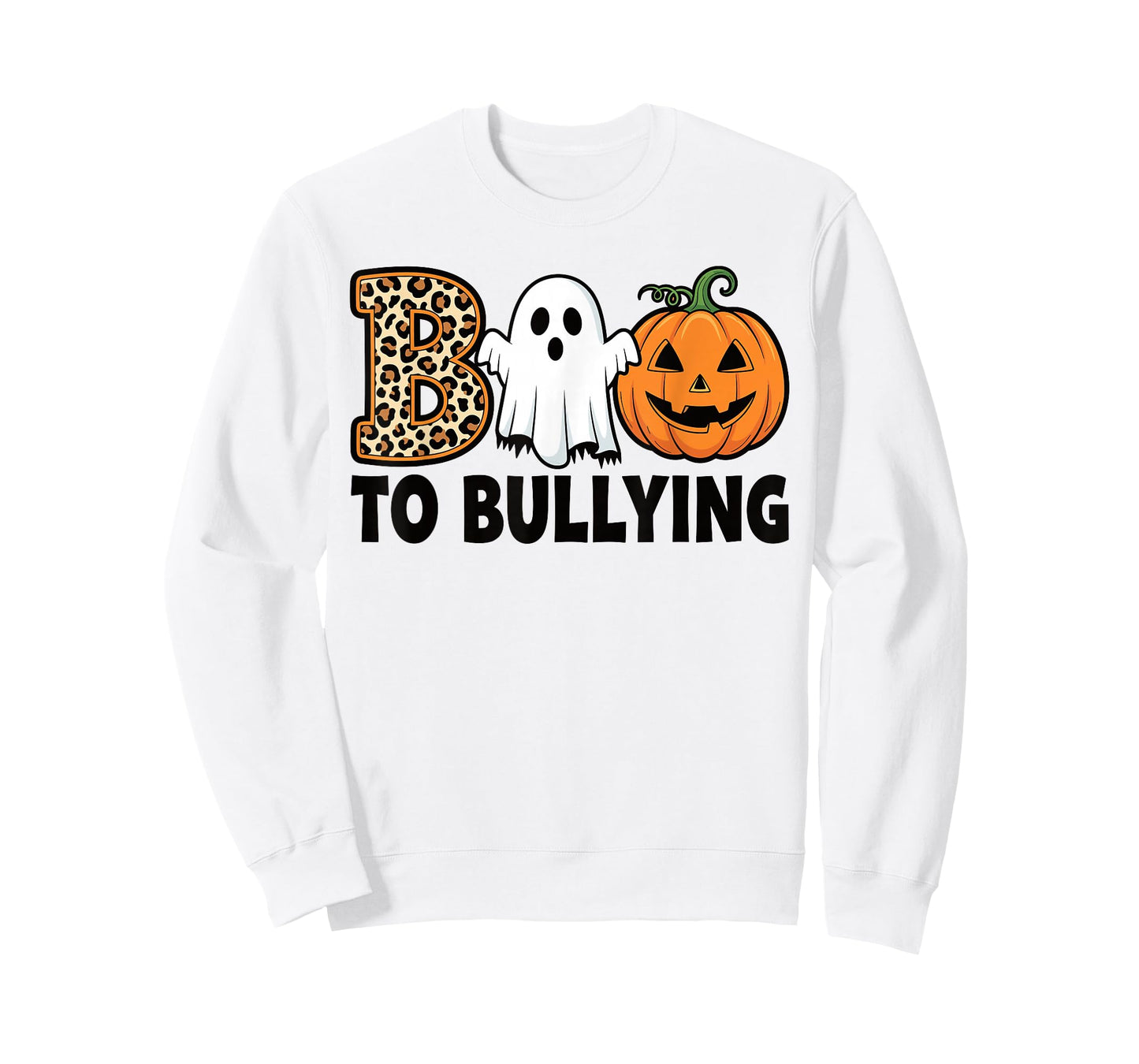 Boo to Bullying Halloween Ghost Anti Bully Unity Day Orange T-Shirt