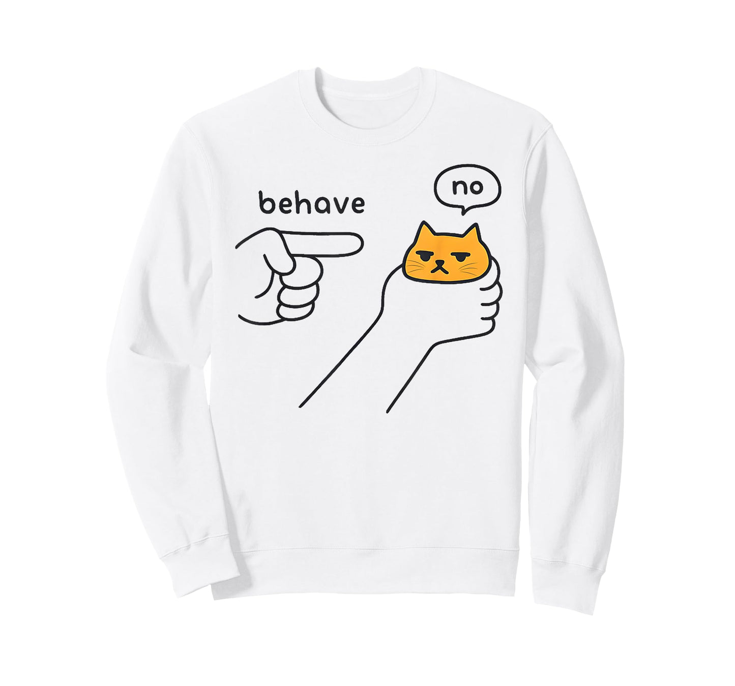 Dishonest Cat Meme Behave No Funny Cat Meme Saying Men Women T-Shirt