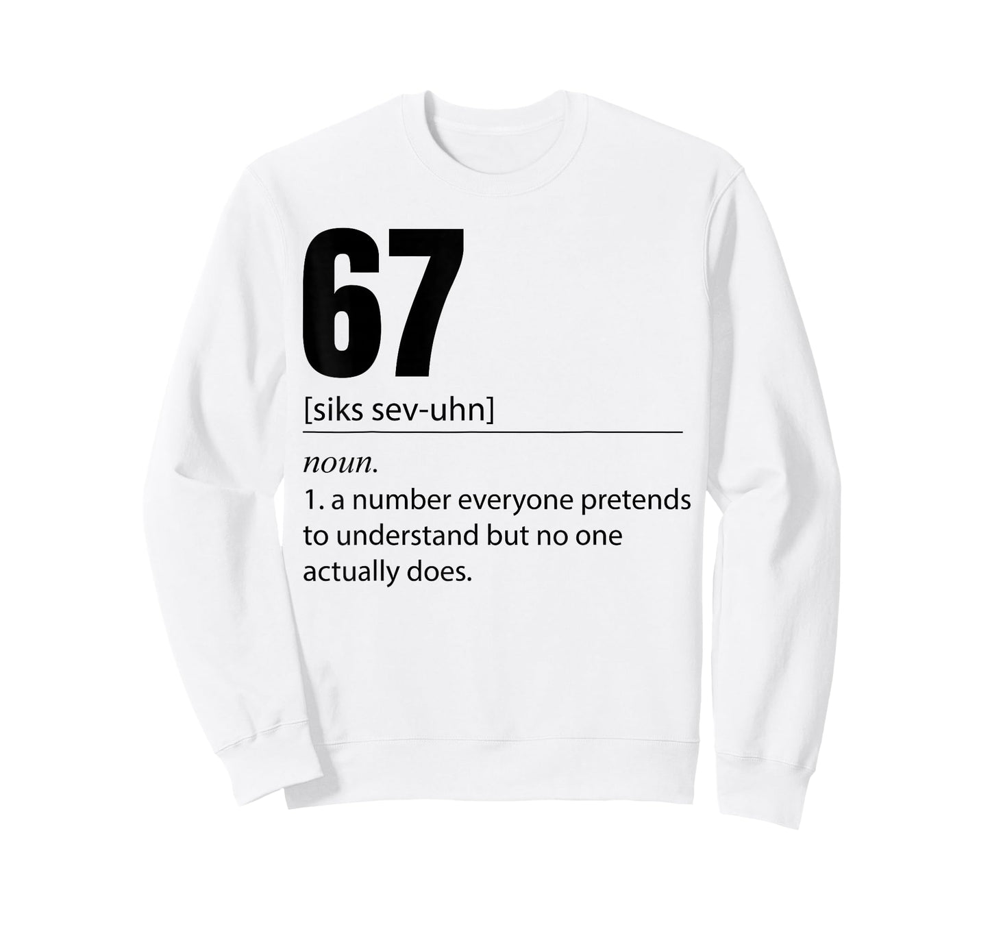 Funny 67 Definition The Meaning of 67 Meme Six Seven T-Shirt