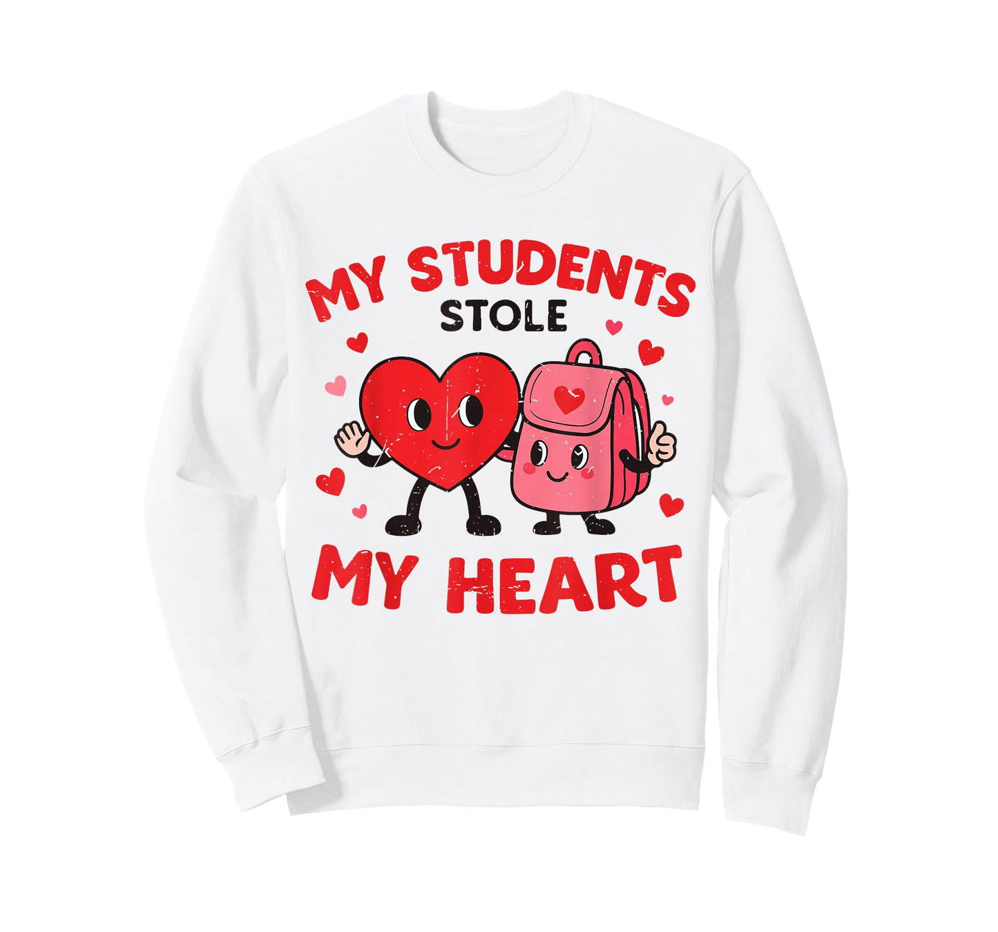 My Students Stole My Heart Funny Teacher Valentine Day Women T-Shirt