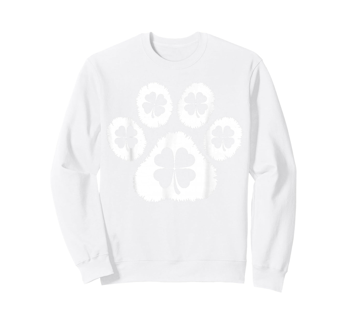 Paw Print Dog Owner Lover Patricks Day Shamrock Men Women T-Shirt