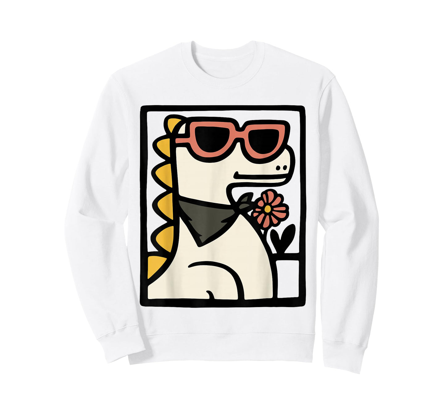 Mama Saurus Dinosaur Art – Cute Dino Mom with Sunglasses T-Shirt