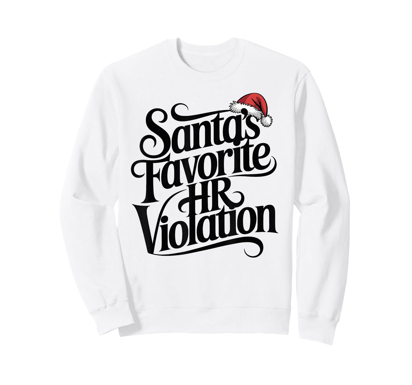 Vintage Sarcastic Retro HR Violation Christmas Office Ironic T-Shirt