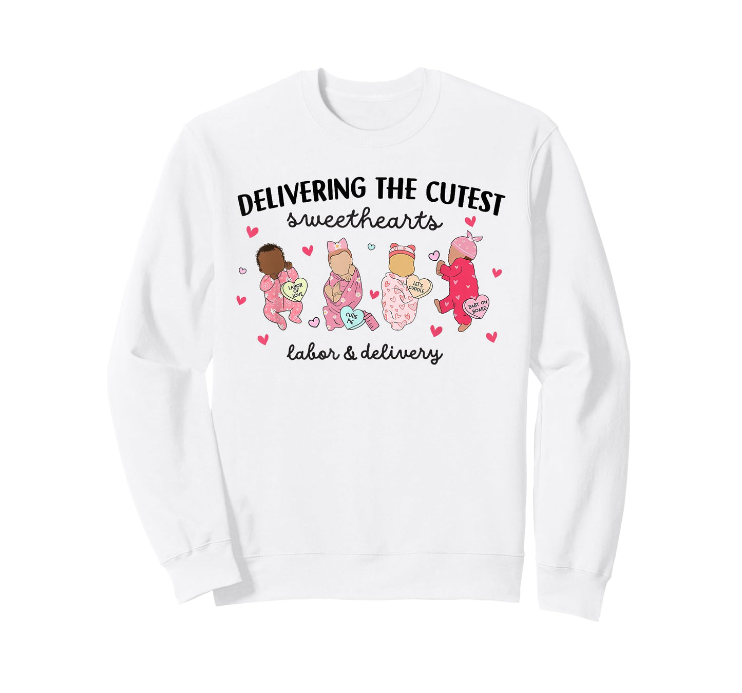 Delivering Sweethearts Valentine Labor and Delivery Nurse T-Shirt
