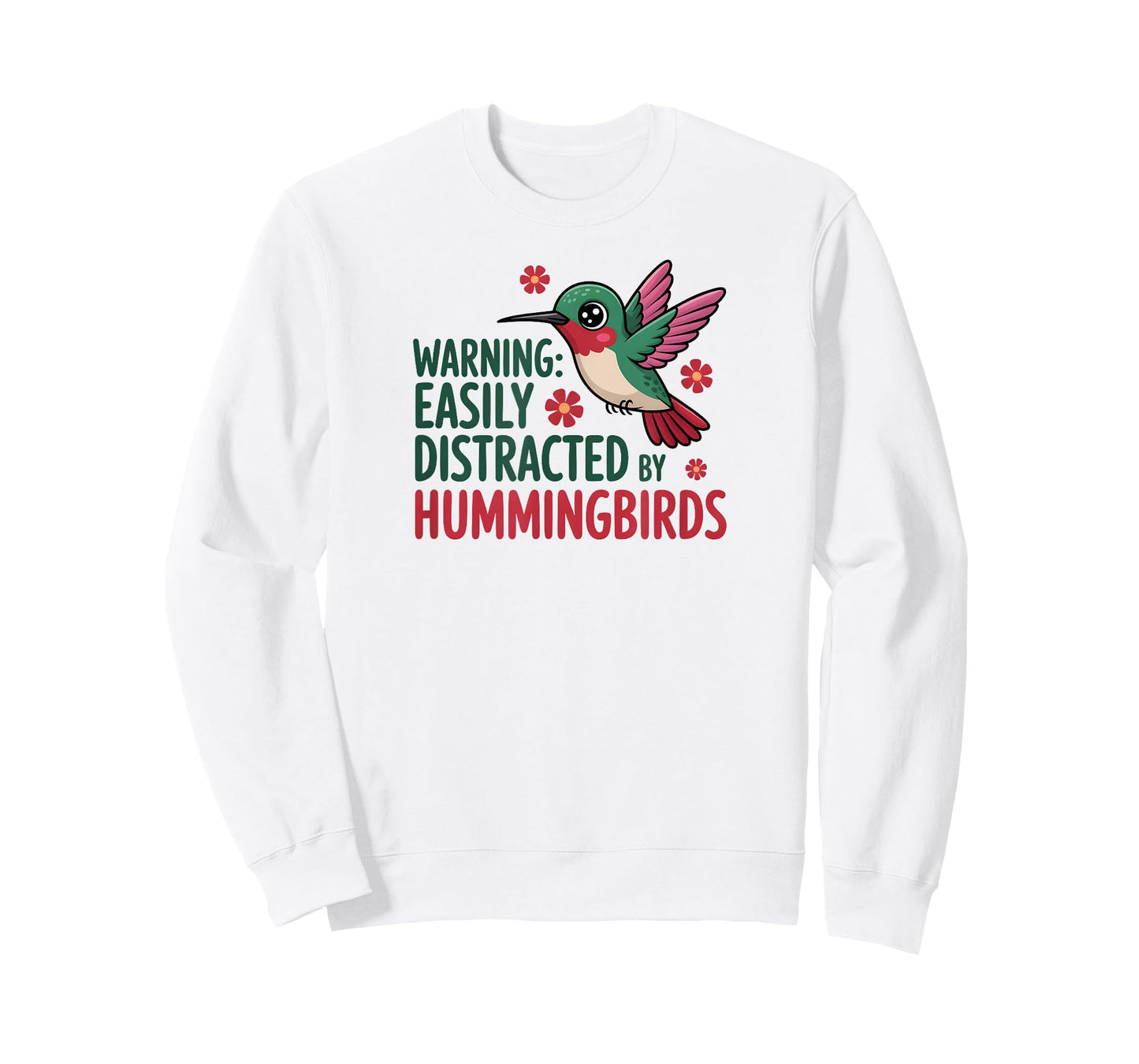 Funny Easily Distracted by Hummingbirds T-Shirt