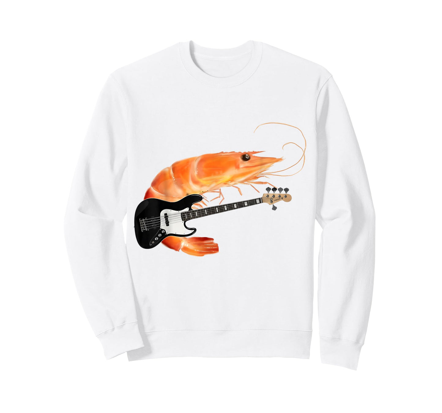 Funny Shrimp Playing Guitar Meme Music Lover Gift Men Women T-Shirt