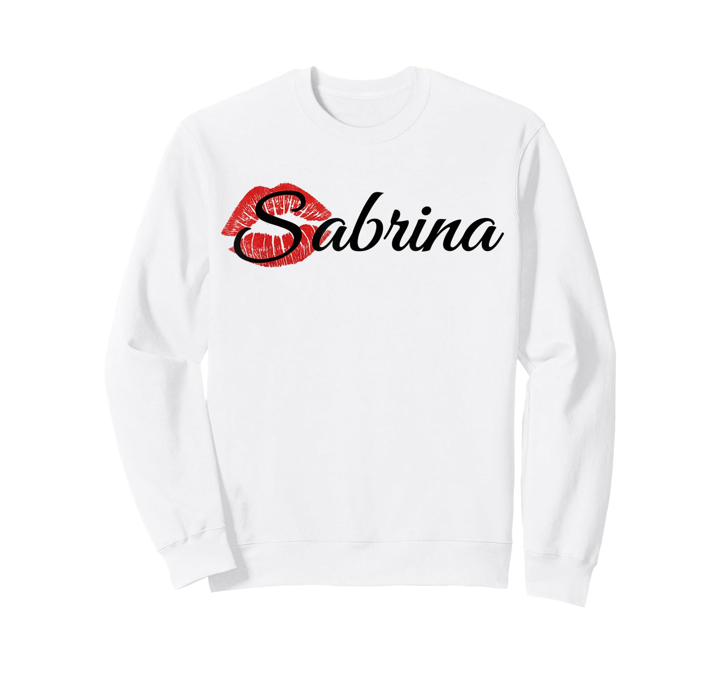 Sabrina Retro Lips Tee Bold Name Birthday T-Shirt