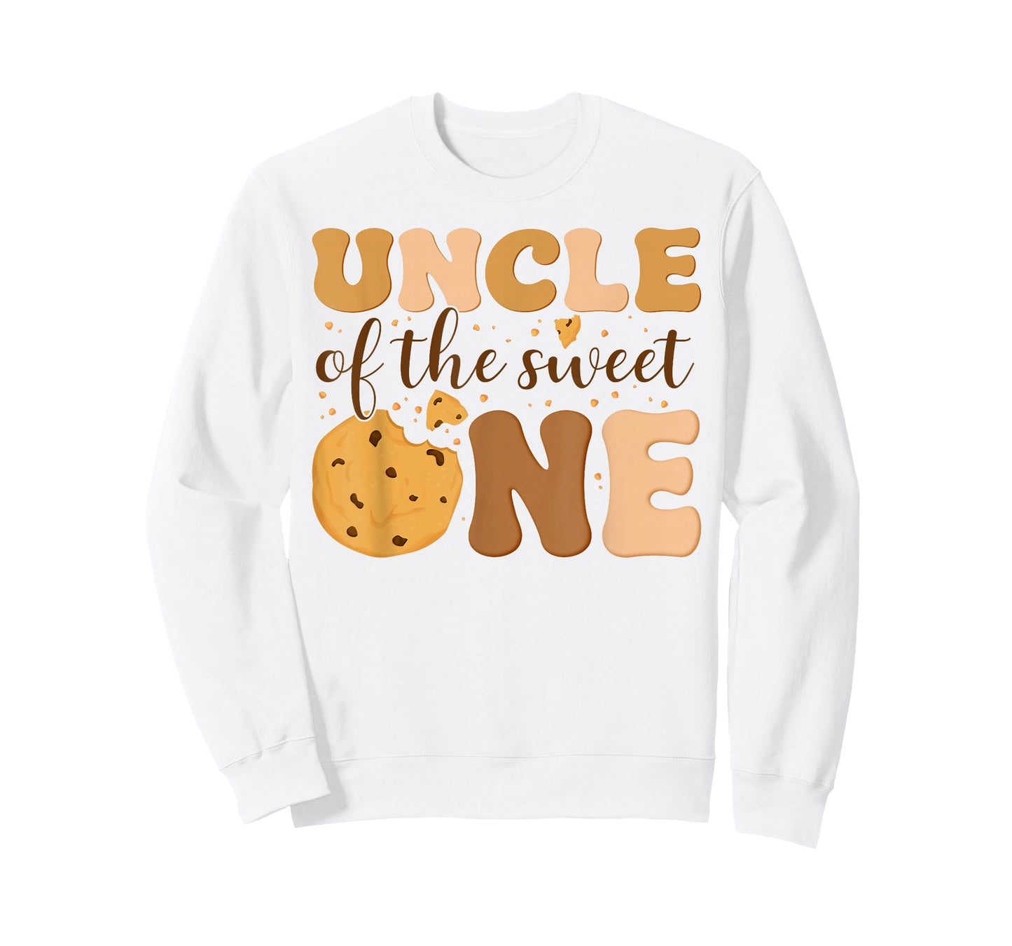 Uncle of The Sweet One Cookies and Milk Birthday Party T-Shirt