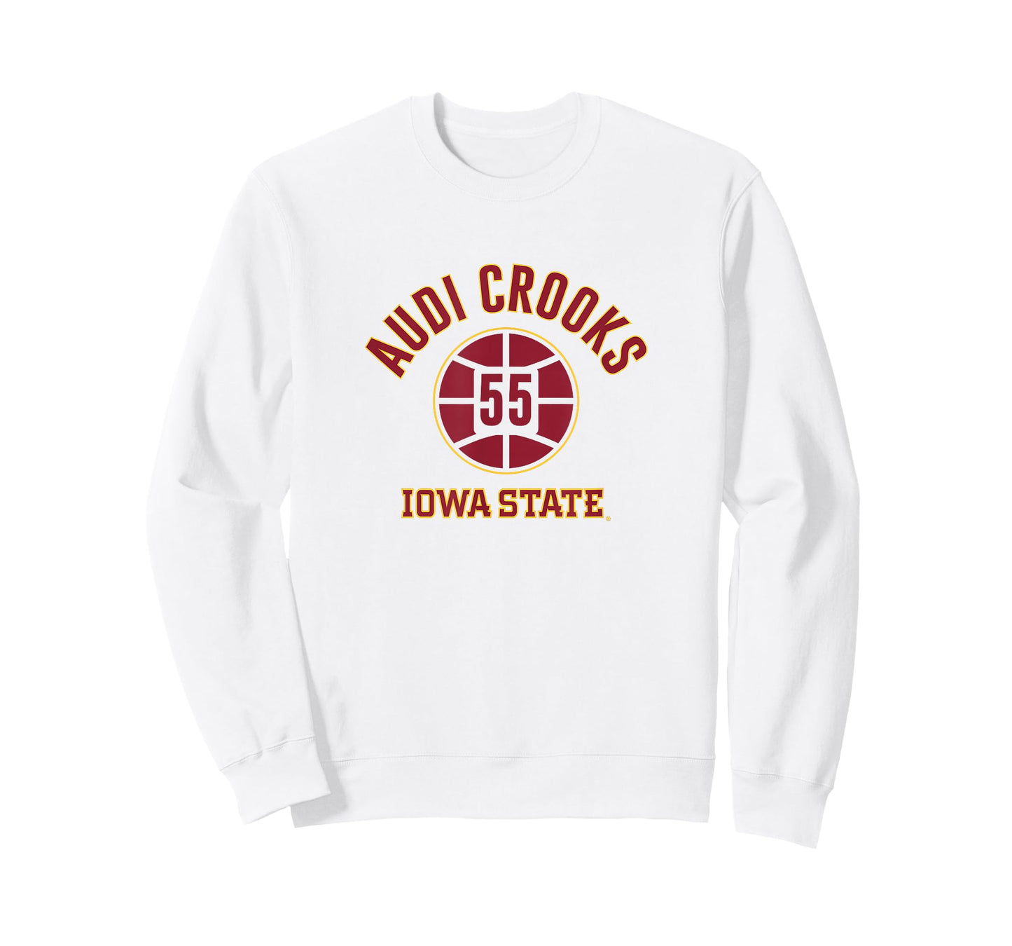 Audi Crooks - Name Number Ball - Iowa State Basketball T-Shirt