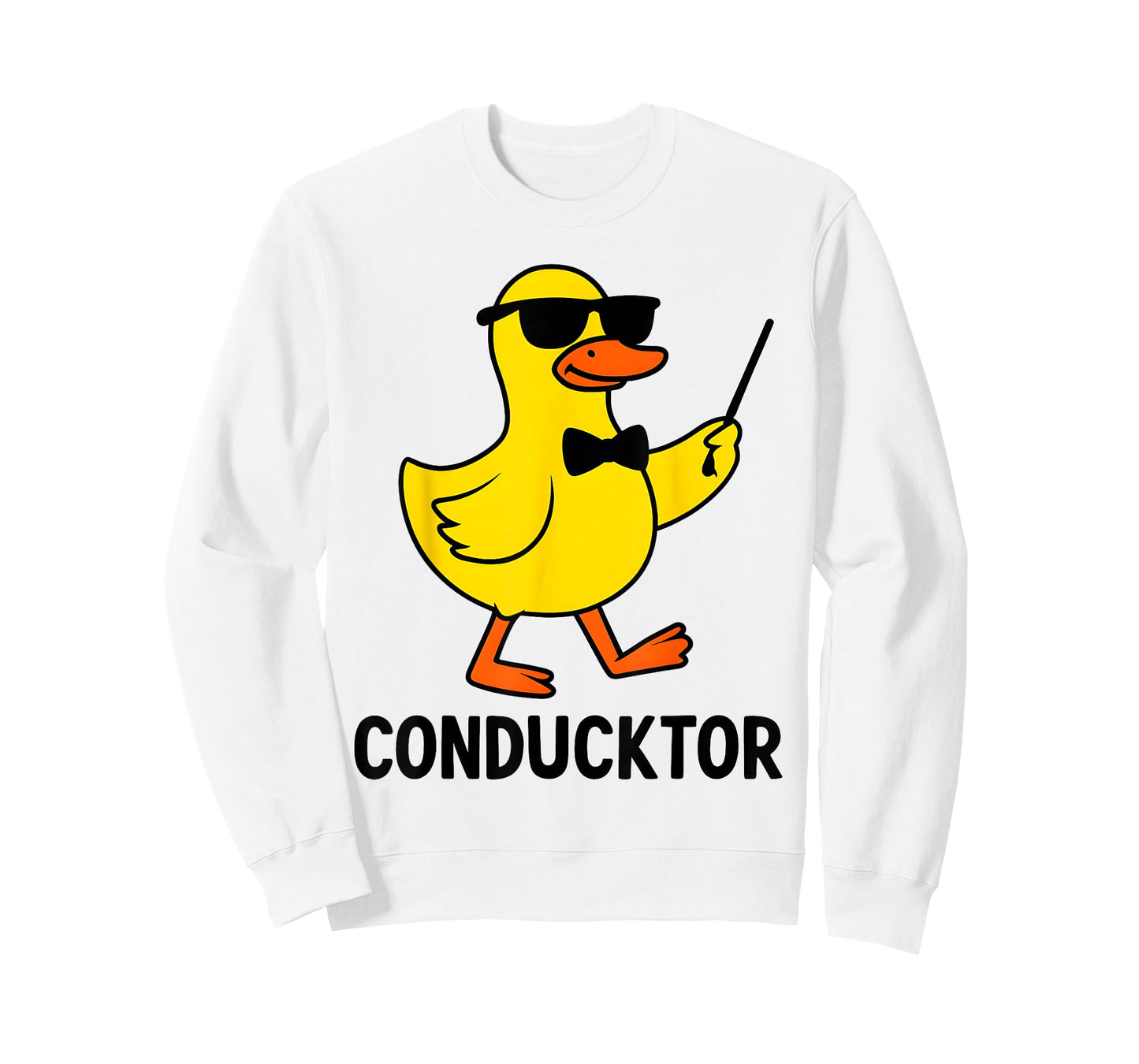 Conducktor Funny Duck Music Pun Orchestra Design T-Shirt