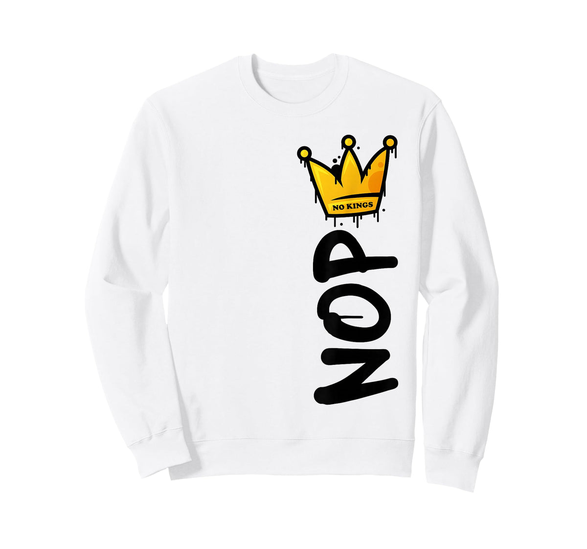 No Kings Day 2025 Protest Sign Vertical Nope Men Women Kids T-Shirt