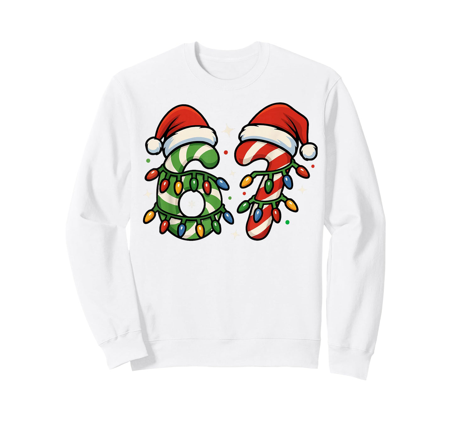 Six Seven Christmas Meme Matching 6 7 Kids Men Funny Holiday T-Shirt