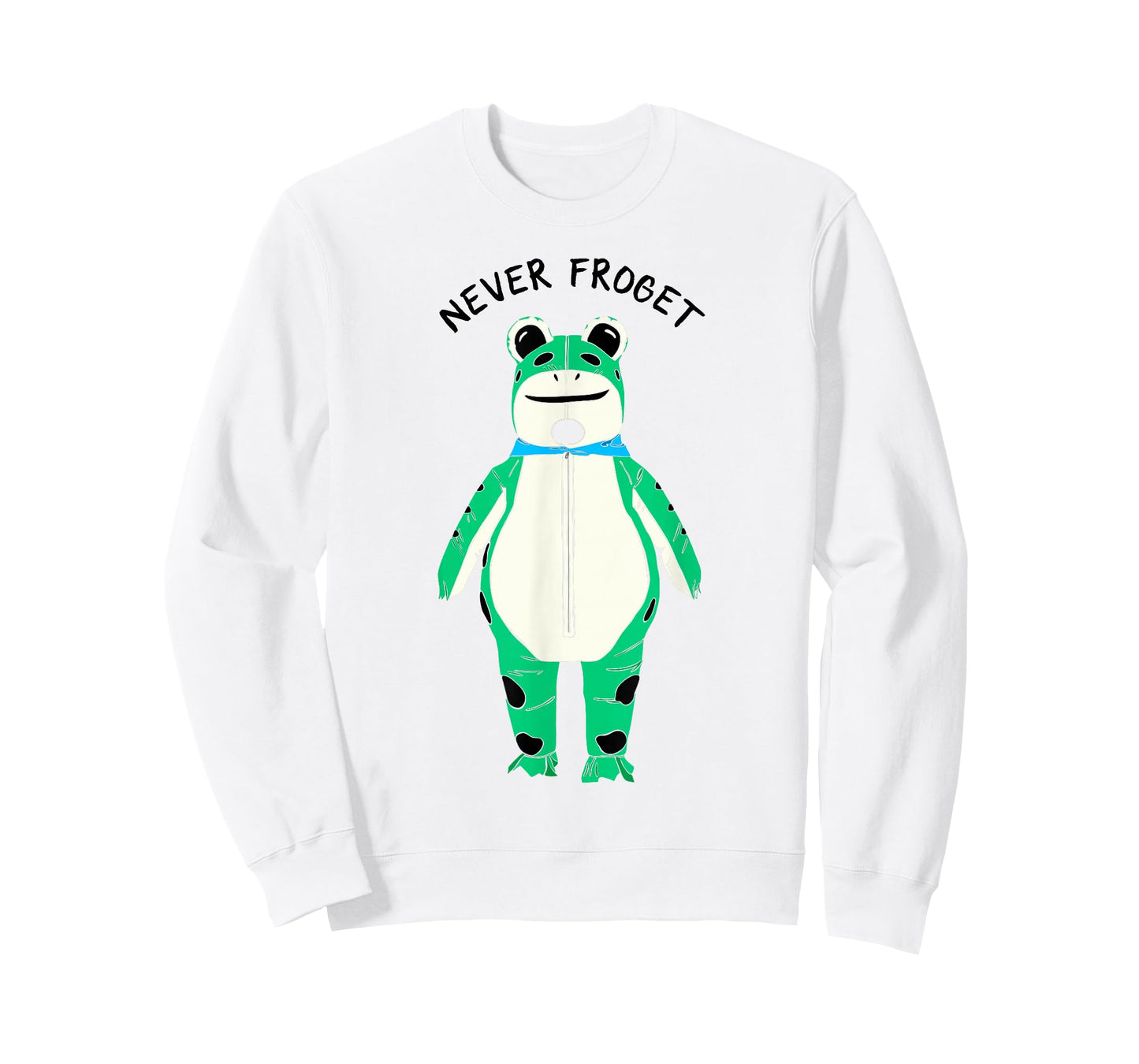 Never Froget Inflatable Frog Costume Graphic T-Shirt