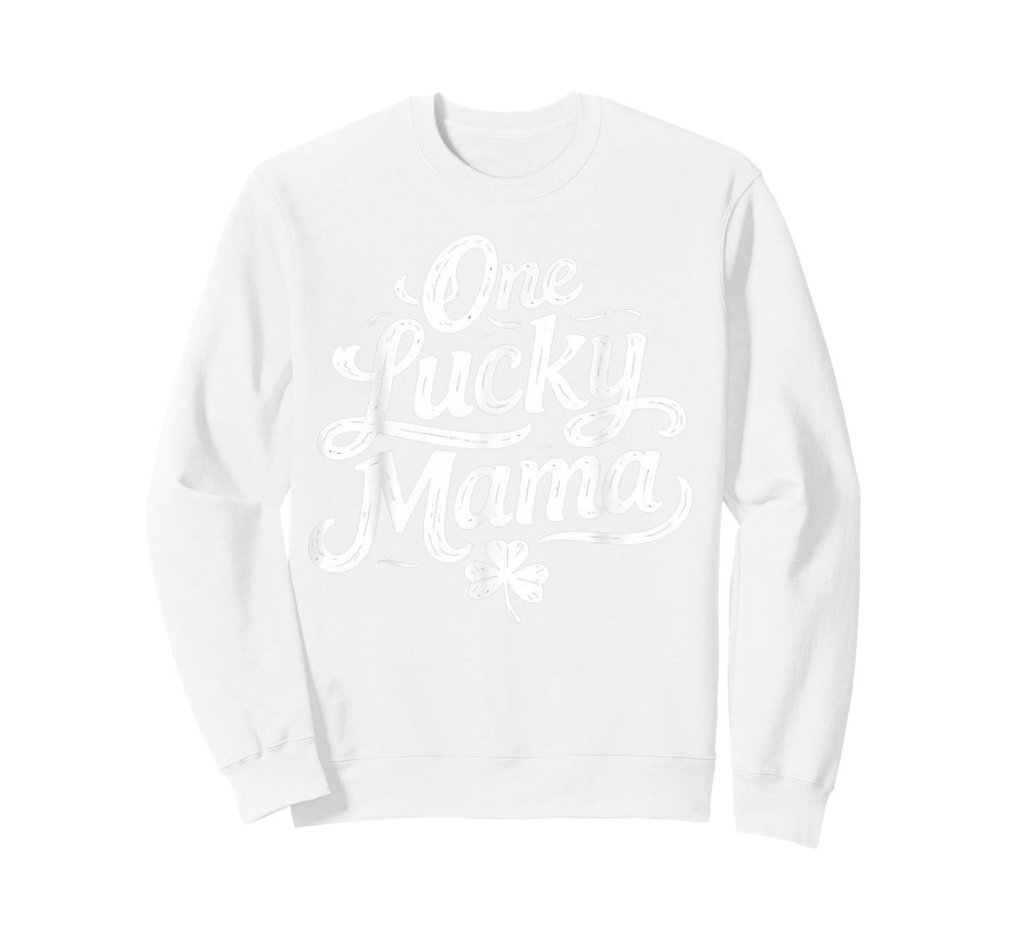 Retro St Patricks Day One Lucky Mama Shamrock T-Shirt