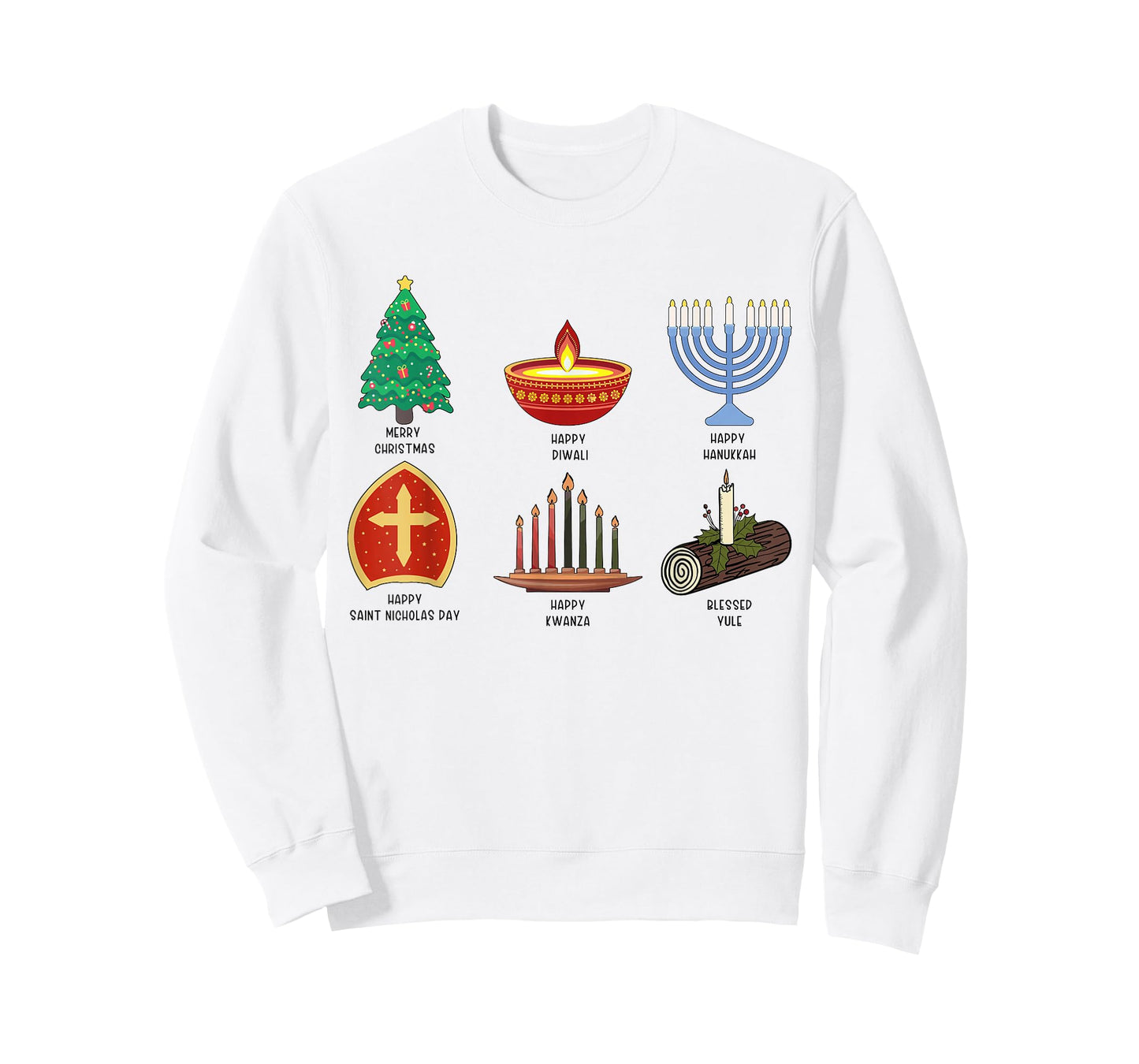 Happy Holidays Around The World Multicultural Celebration T-Shirt