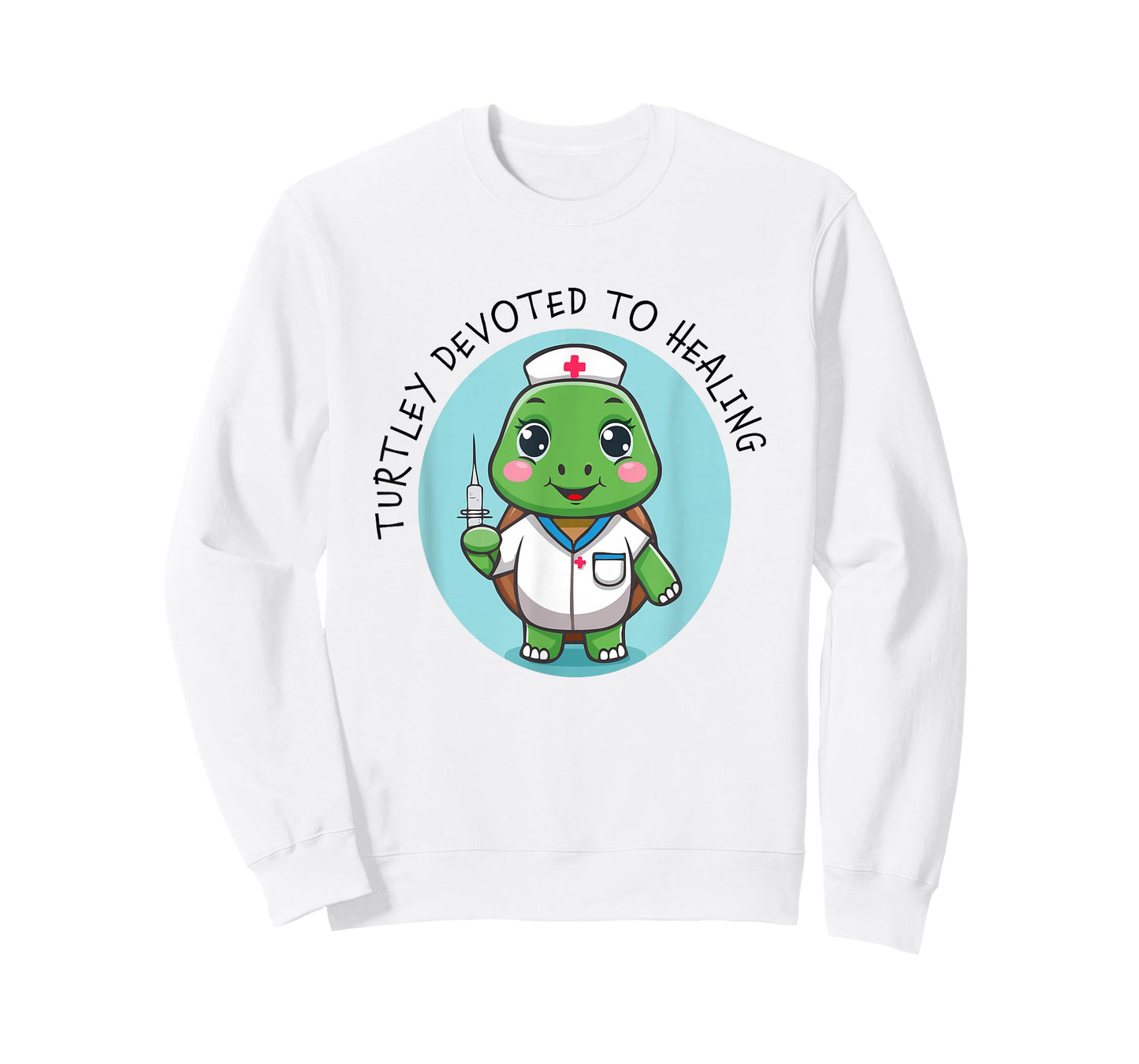 Cute and Funny Turtley Devoted to Healing Nurse Turtle Pun T-Shirt